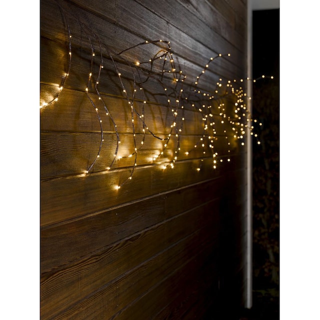 KONSTSMIDE LED-Lichterkette »Weihnachtsdeko aussen«, variabel als  Lichterkranz/Lichtergirlande, braun, 240 warmw. Dioden bestellen | BAUR