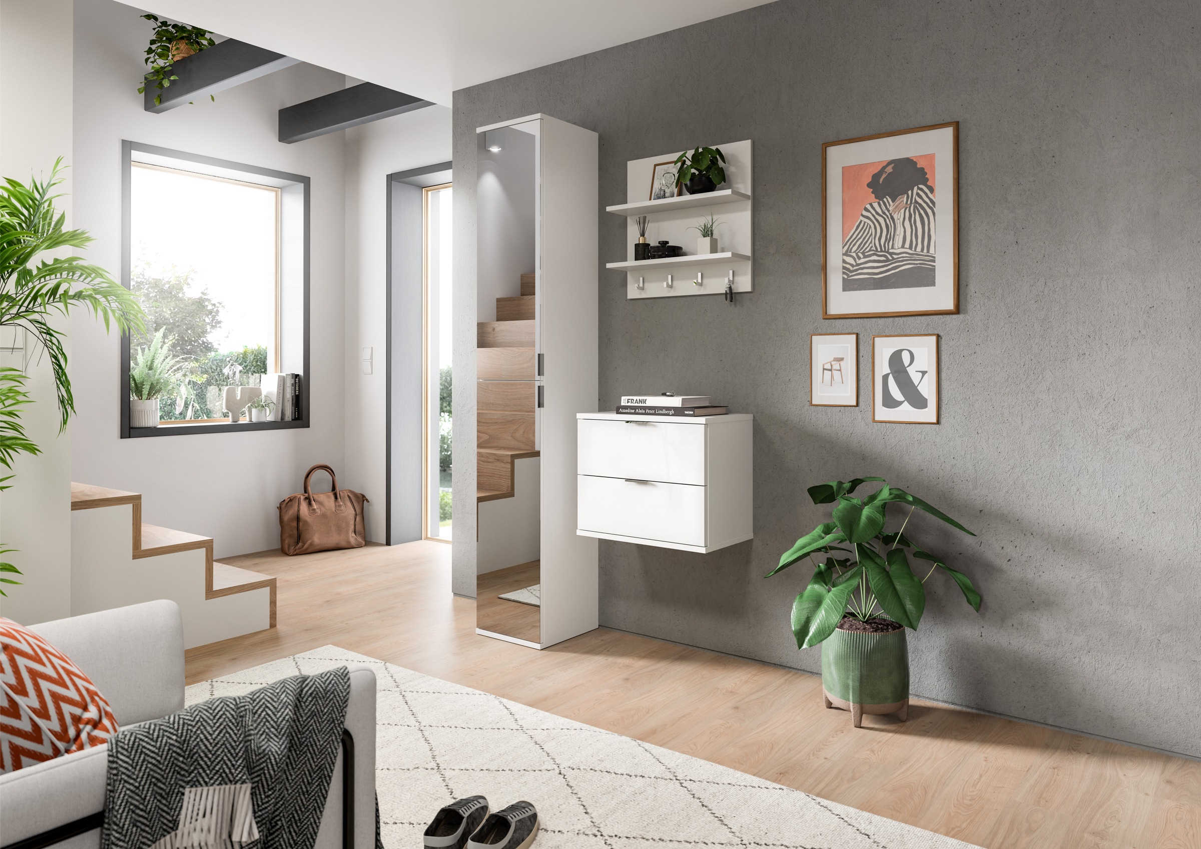 Home affaire Garderoben-Set "Trondheim, Garderobenset 3-tlg. Breite 82 cm," günstig online kaufen