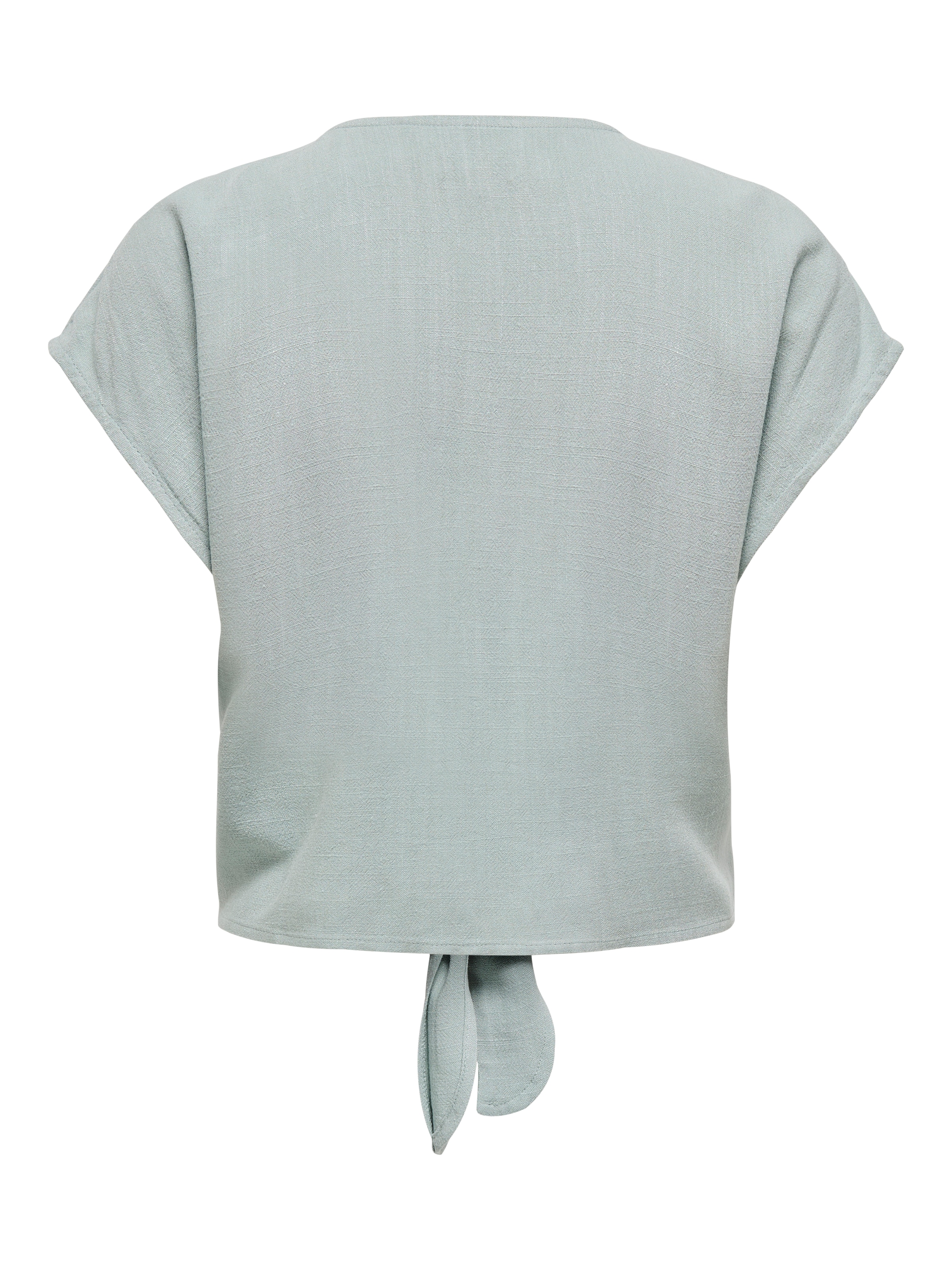 ONLY Kurzarmbluse »ONLSIESTA SS KNOT LIN BL SHIRT PNT NOOS« Viskosemischung, regular fit