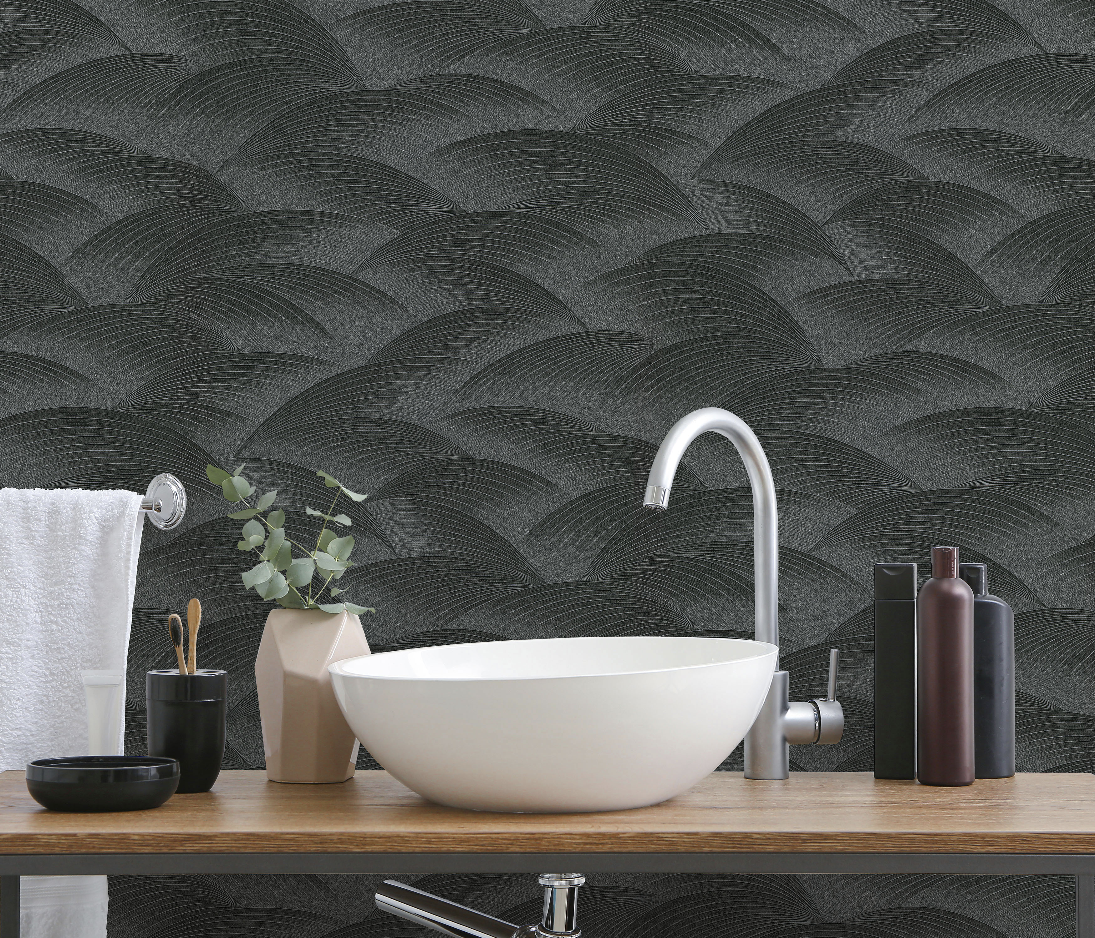 Fashion for walls "Sparkling Sea" glänzend geprägt Phthalate frei