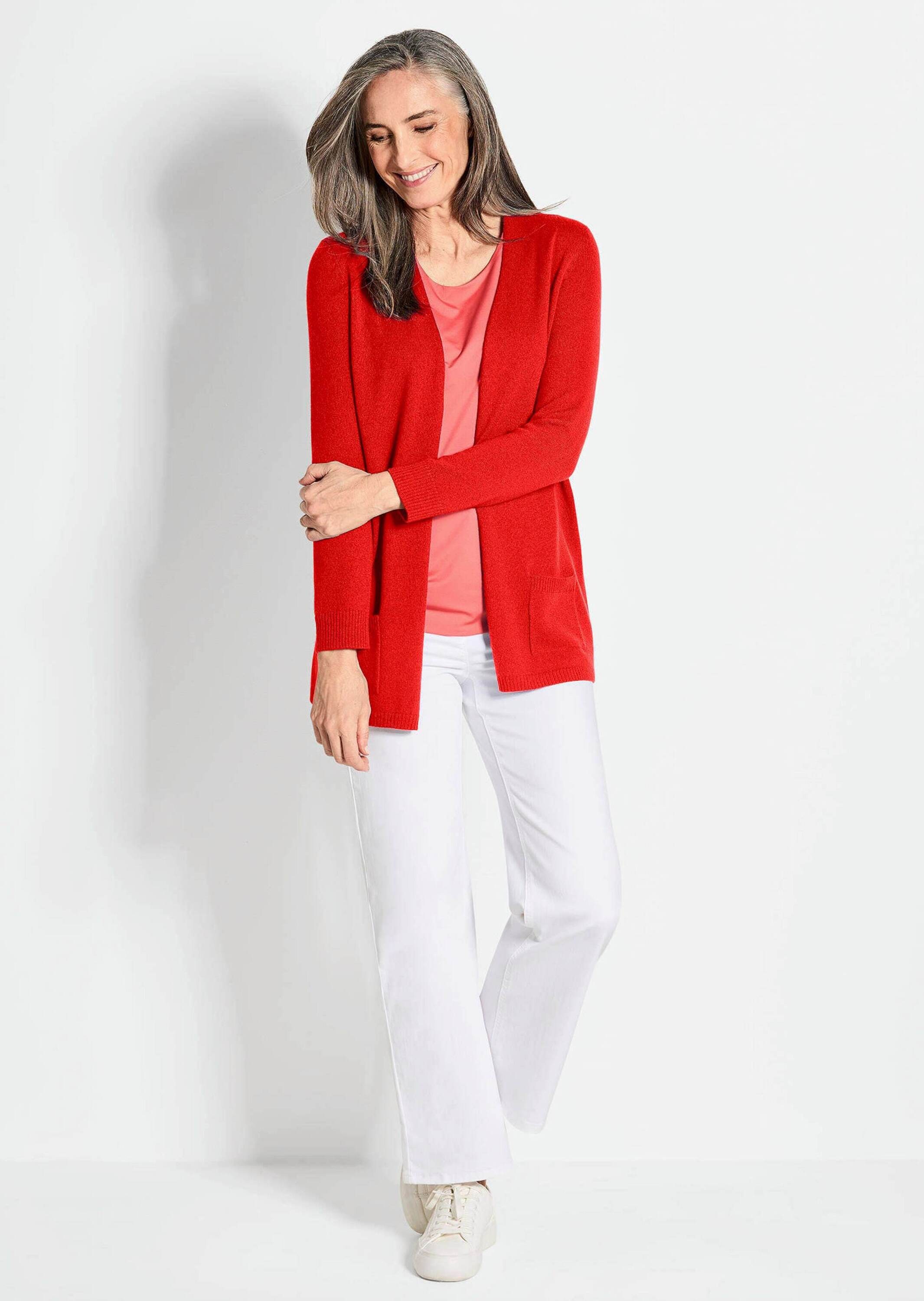 GOLDNER Strickjacke "Langarm Feinstrick-Cardigan" günstig online kaufen