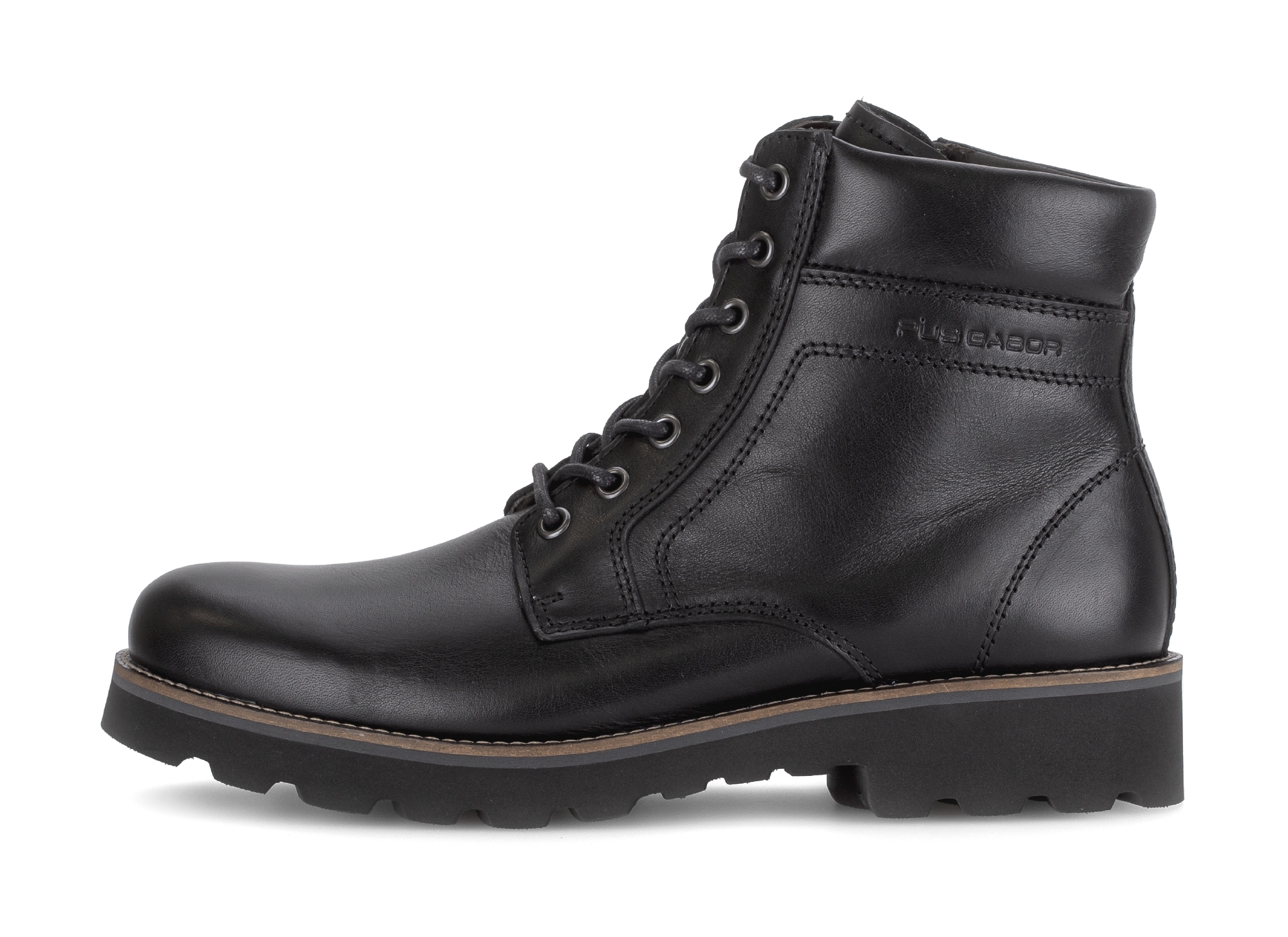 Pius Gabor Schnürboots, Blockabsatz, Komfortschuh, gepolsterter Schaftrand, G-Weite (=weit)