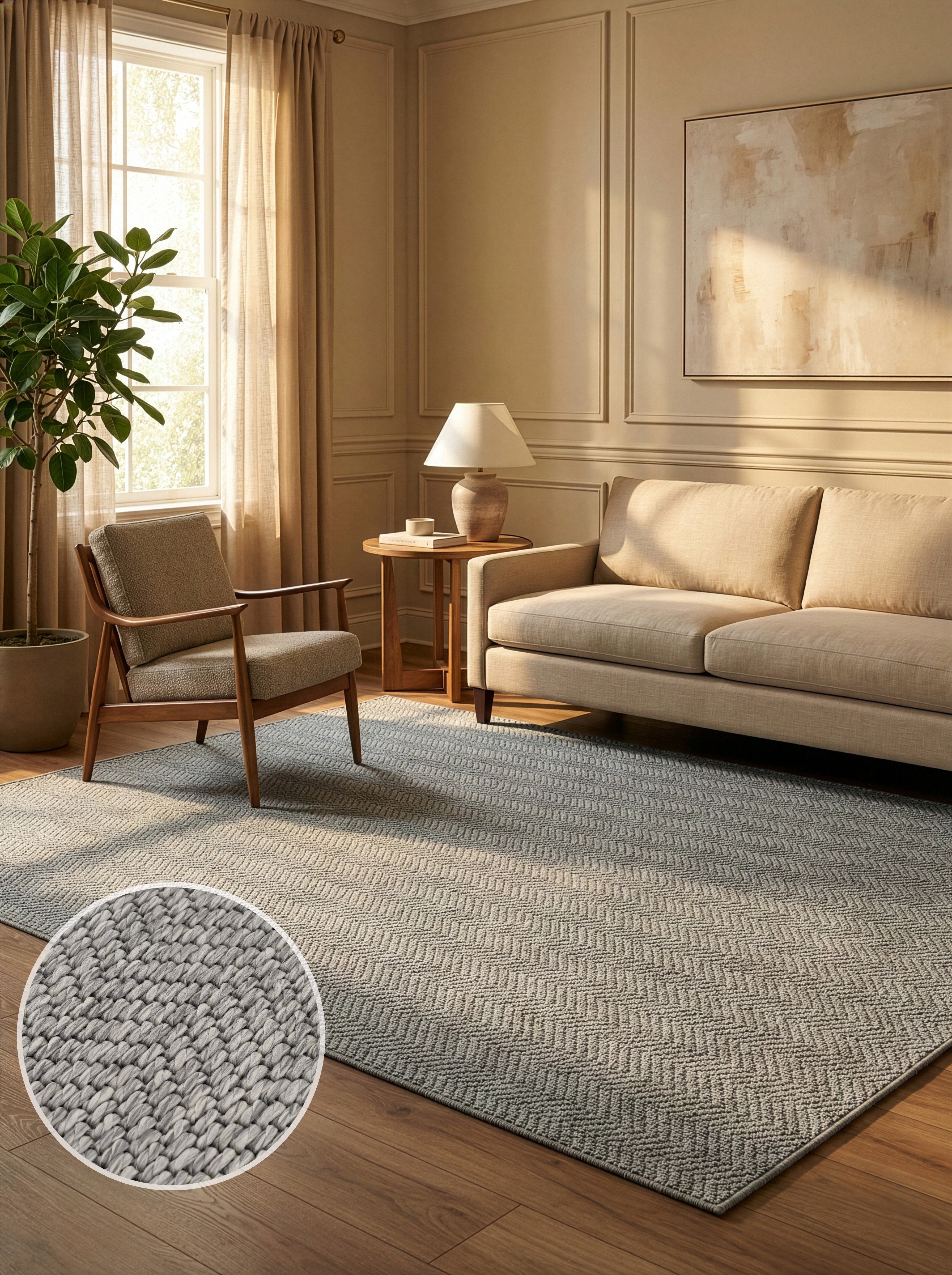 OTTO home Teppich "Nollan, In- und Outdoor geeignet, Balkon, Camping" rechteckig 8 mm Höhe Wetterfest & UV-beständig, Sisal-Optik, Esszimmer, Wohnzimmer