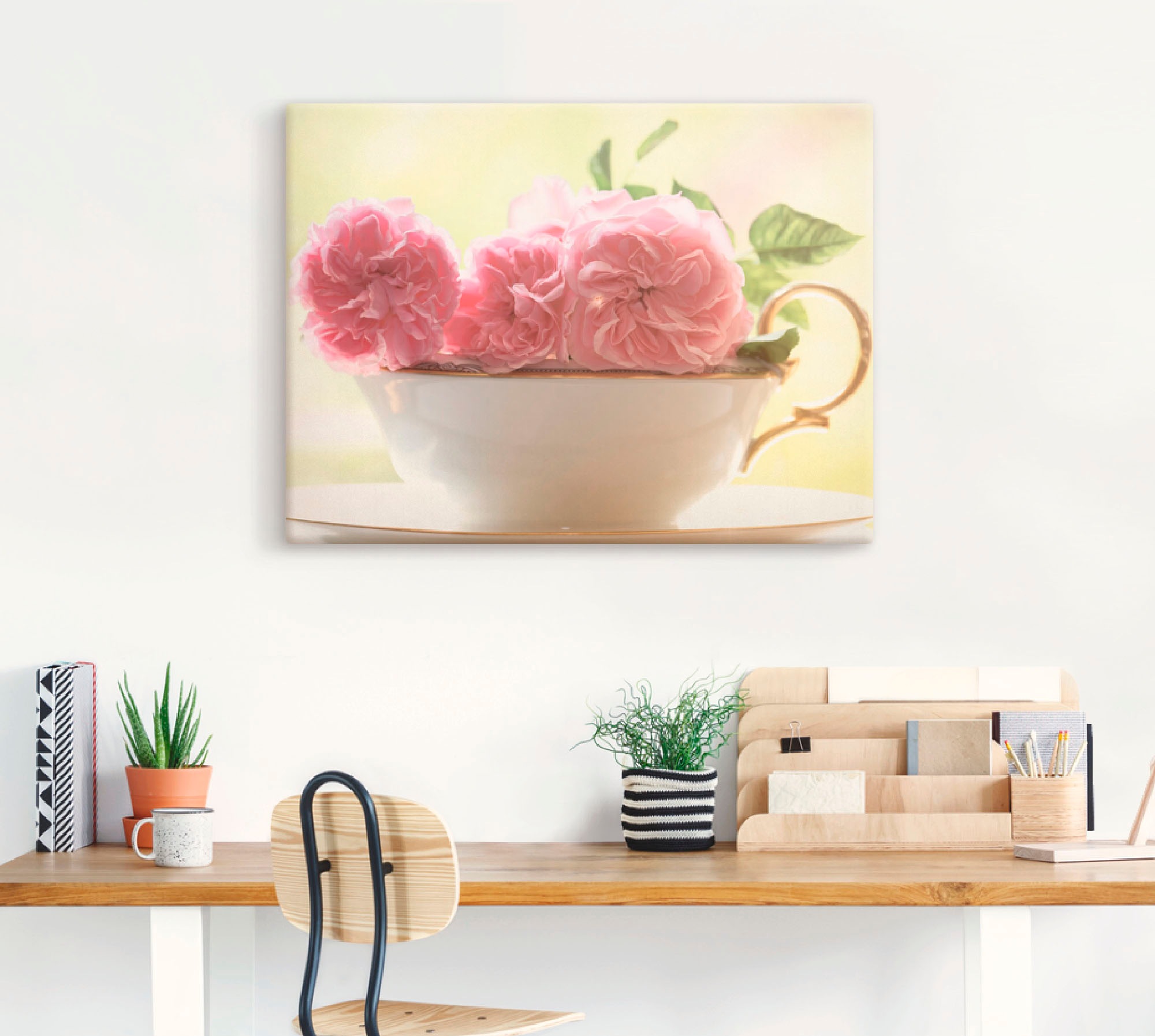 Artland Wandbild »Vintage Rosen«, Blumen, (1 St.), als Leinwandbild, Poster, Wandaufkleber in verschied. Größen