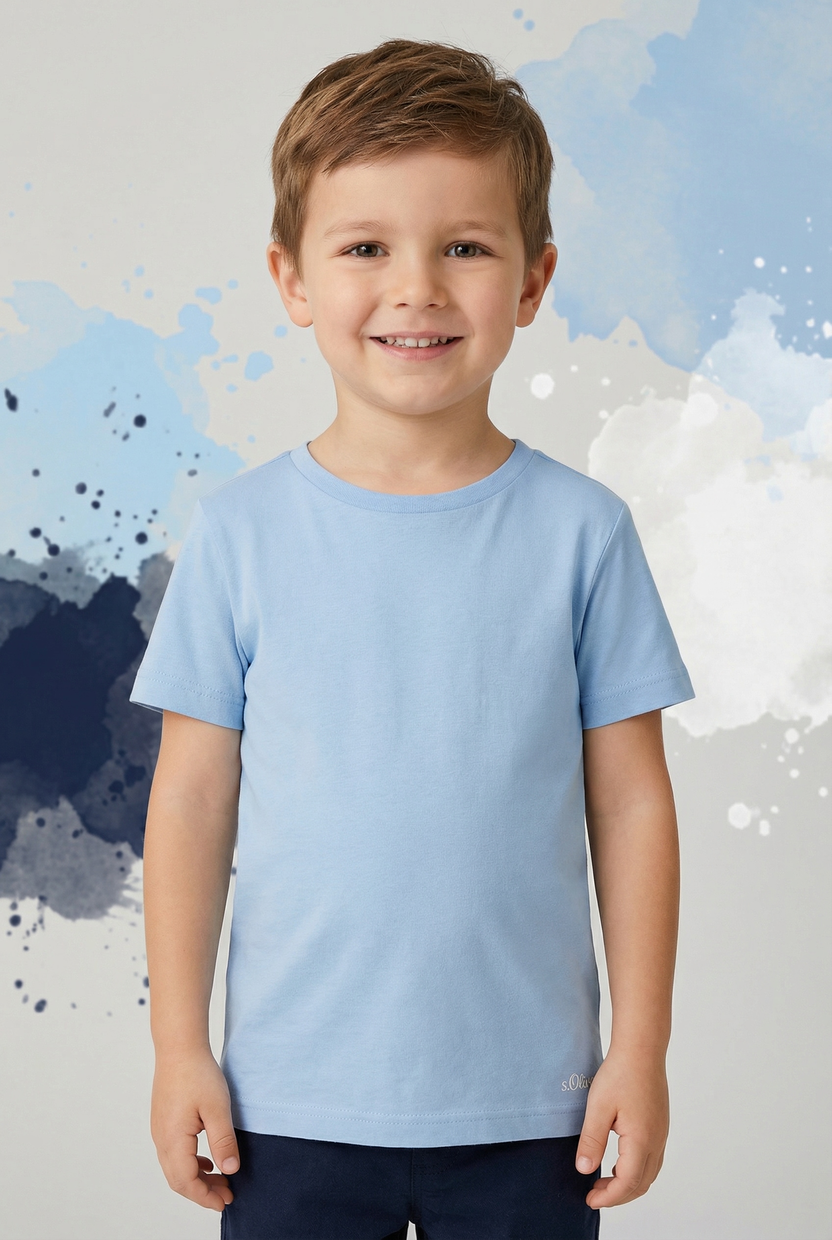 s.Oliver Junior T-Shirt Packung, 3 mit Rundhalsausschnitt