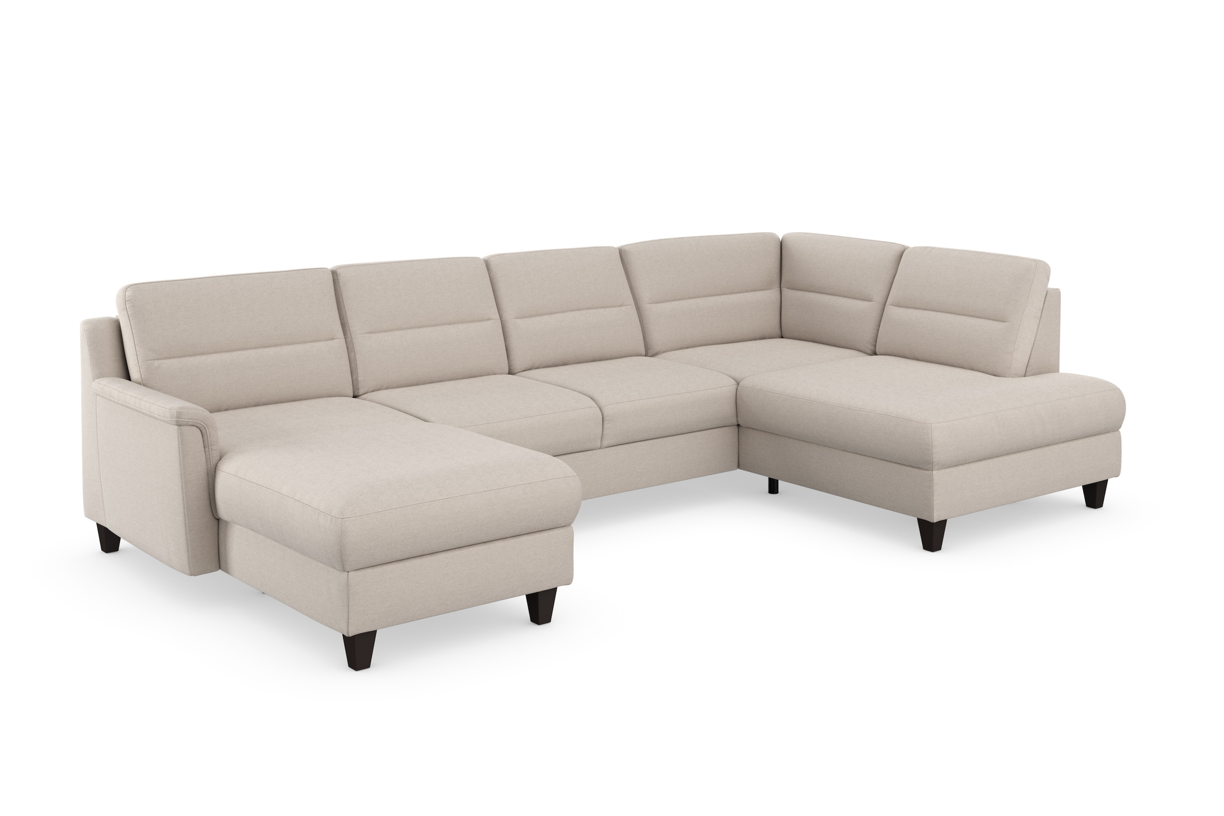 sit&more Wohnlandschaft »Farö U-Form« inklusive Federkern, wahlweise mit Bettfunktion und Bettkasten