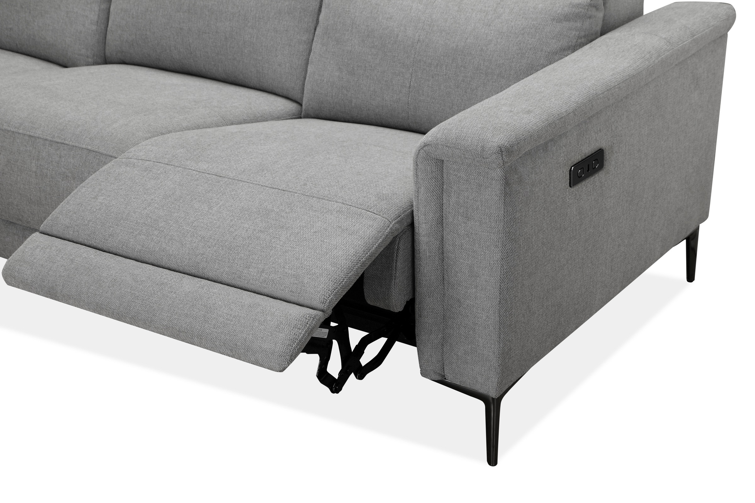 Places of Style 3-Sitzer Lund, in  Leder und Webstoff lieferbar