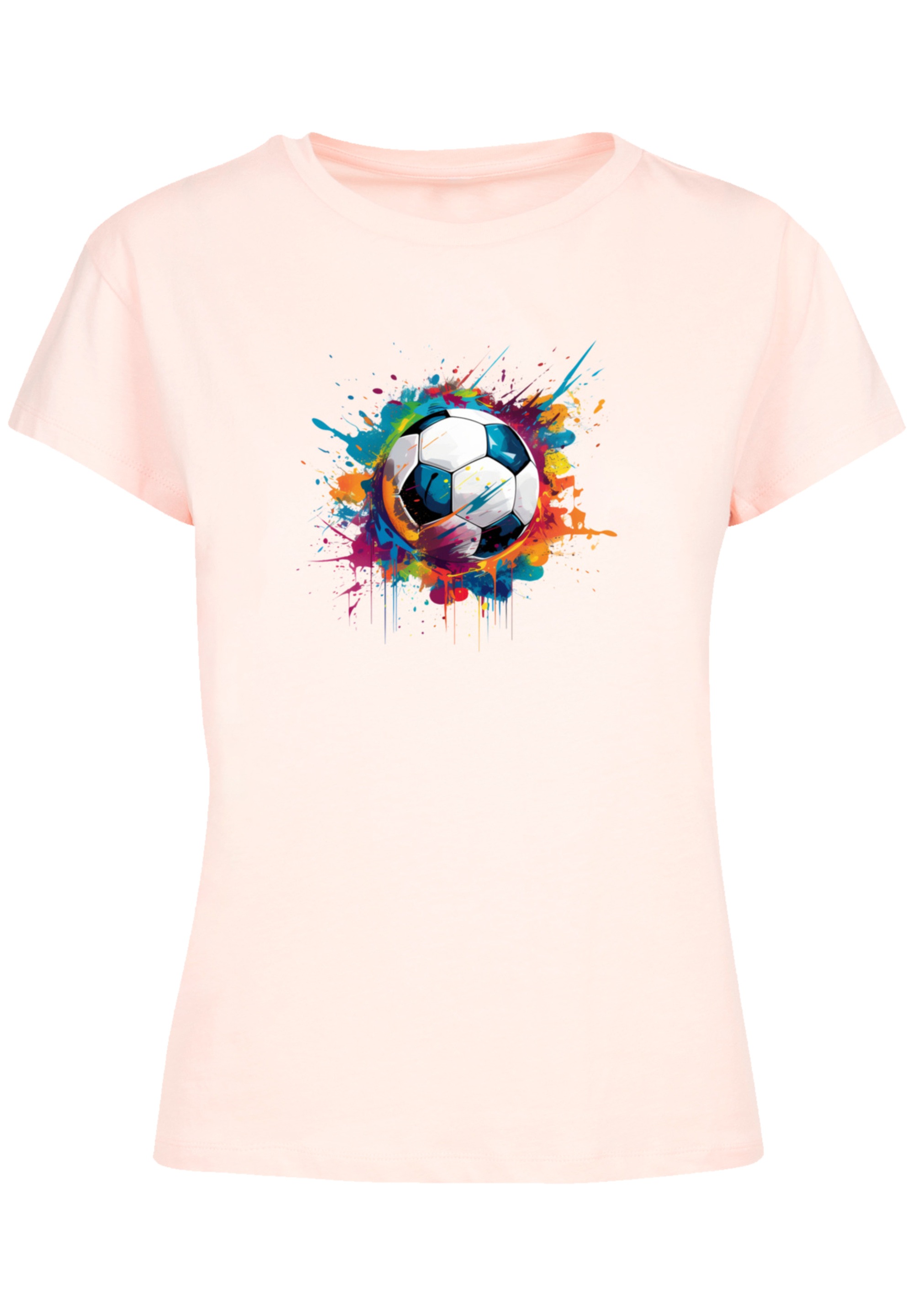 F4NT4STIC T-Shirt »Bunte Fußball Grafik«, Premium Qualität