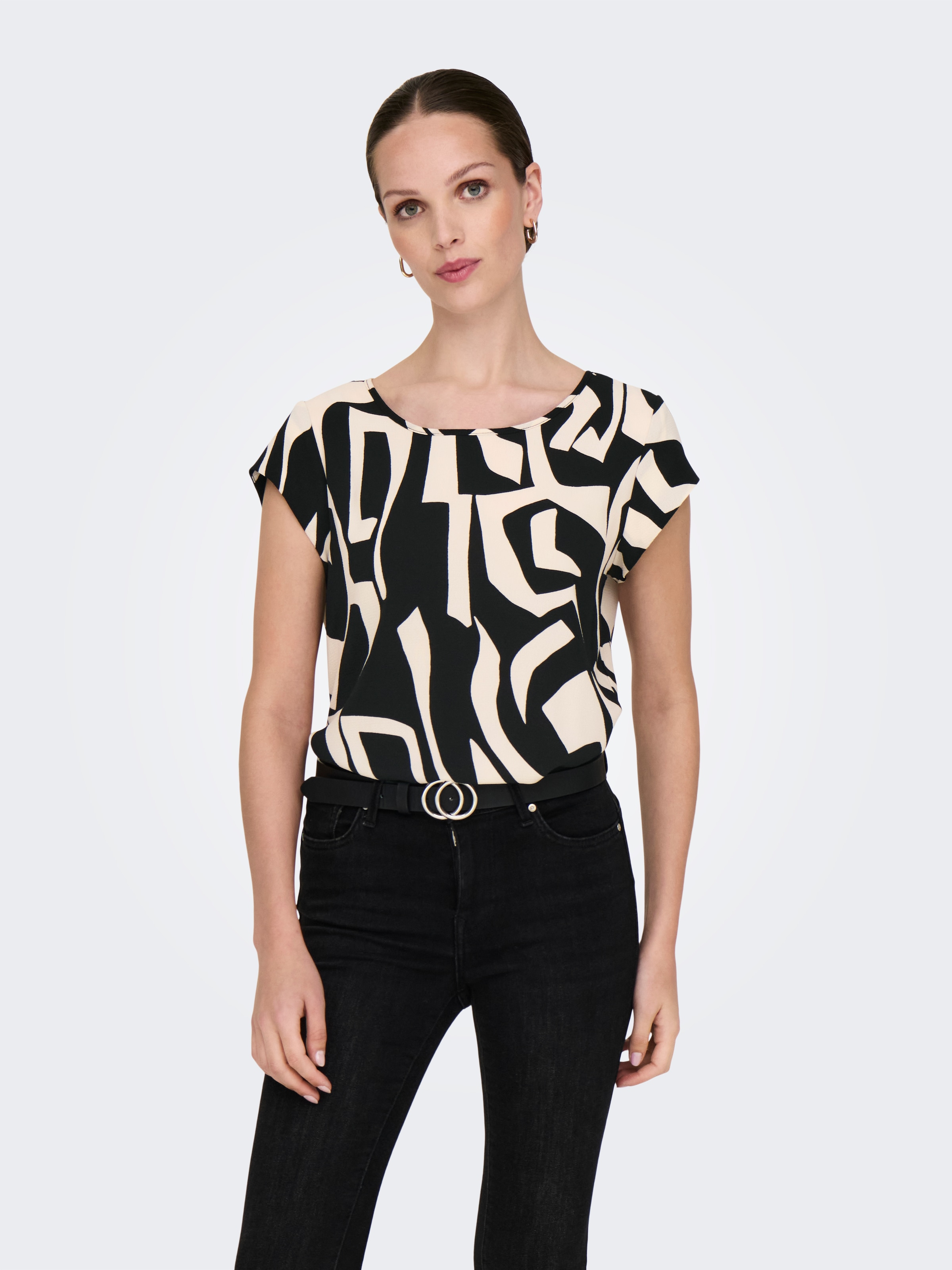 ONLY Shirtbluse ONLVIC S/S AOP TOP günstig online kaufen