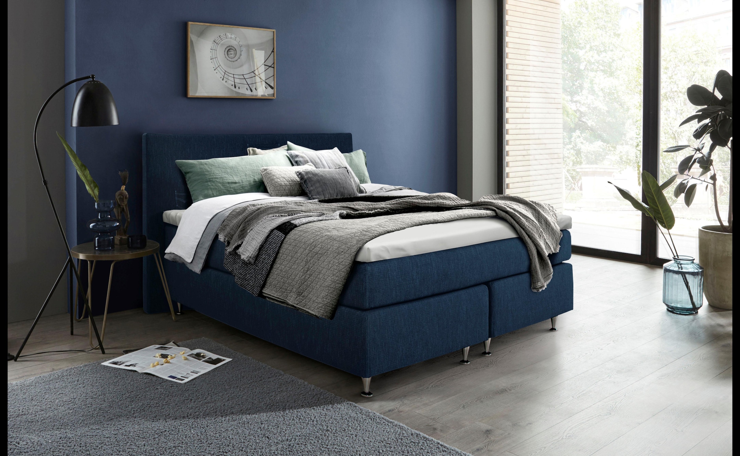 Home affaire Boxspringbett "Zahara" inkl. Topper, besonderes Highlight: auf günstig online kaufen