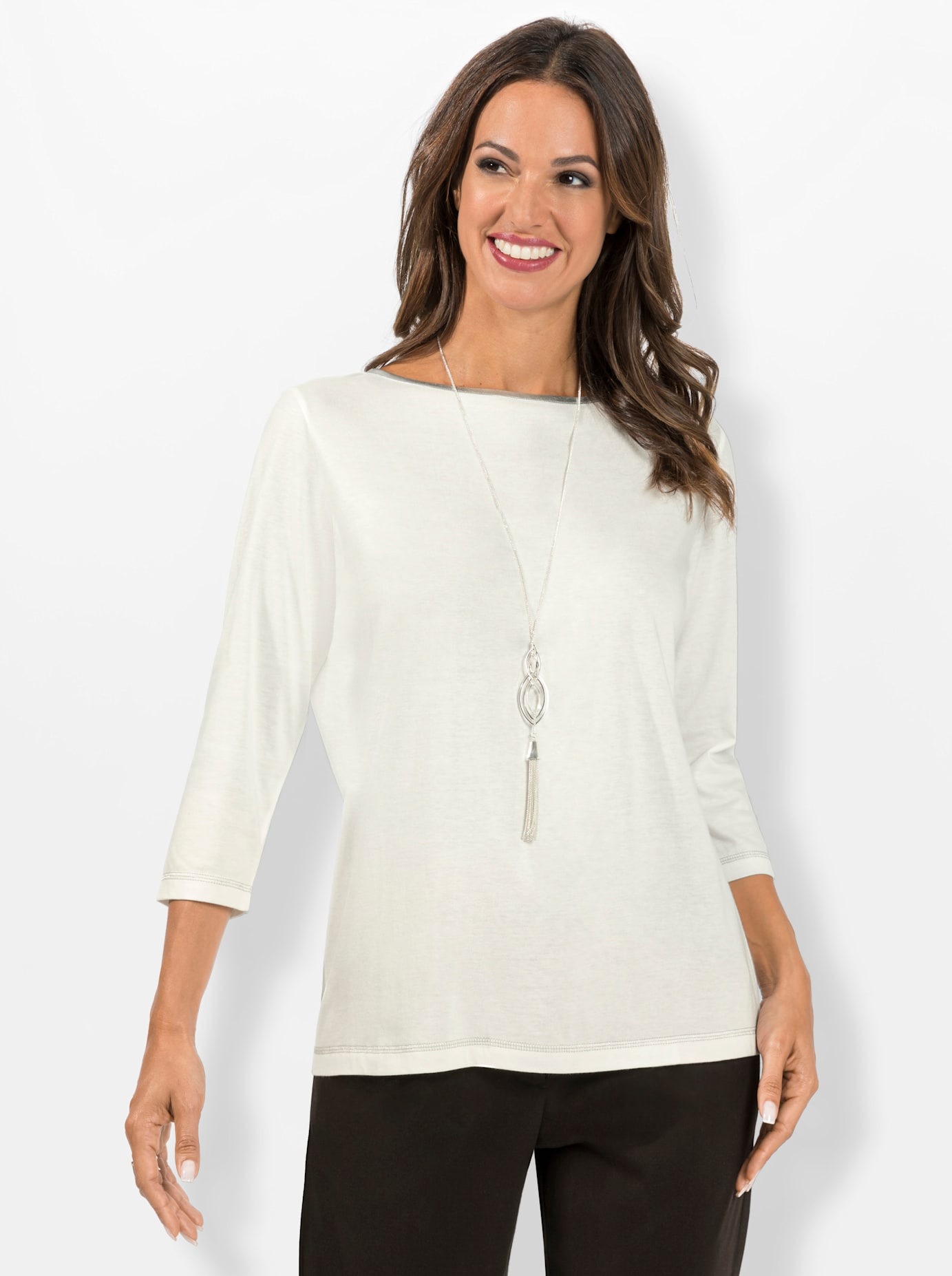 Inspirationen 3/4-Arm-Shirt "Shirt", 1 Stk. günstig online kaufen