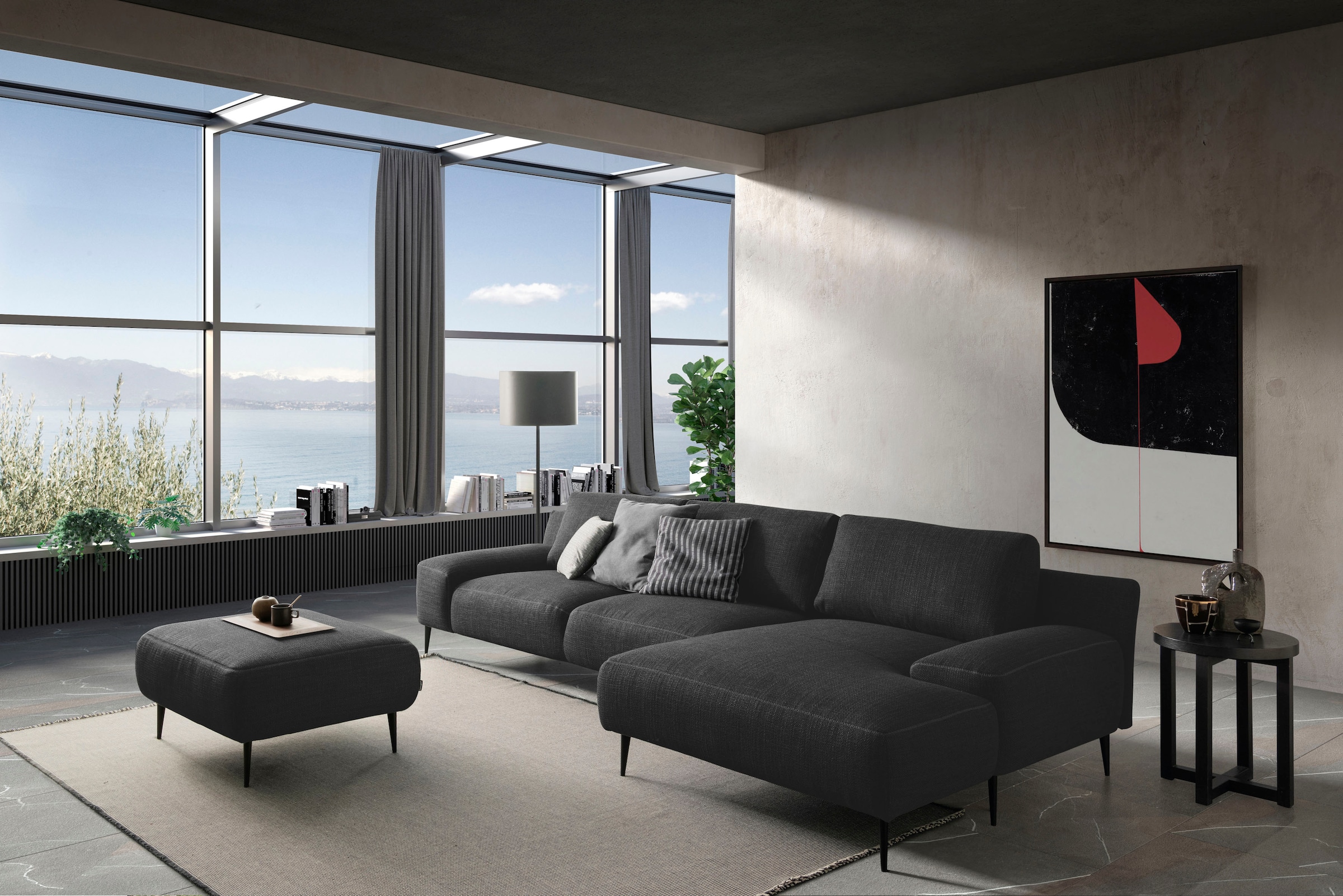 designwerk Ecksofa »Forma L-Form, zeitloses Designsofa mit aktuellem Fuß«, in hochwertiger Verarbeitung & tollem Sitzkomfort