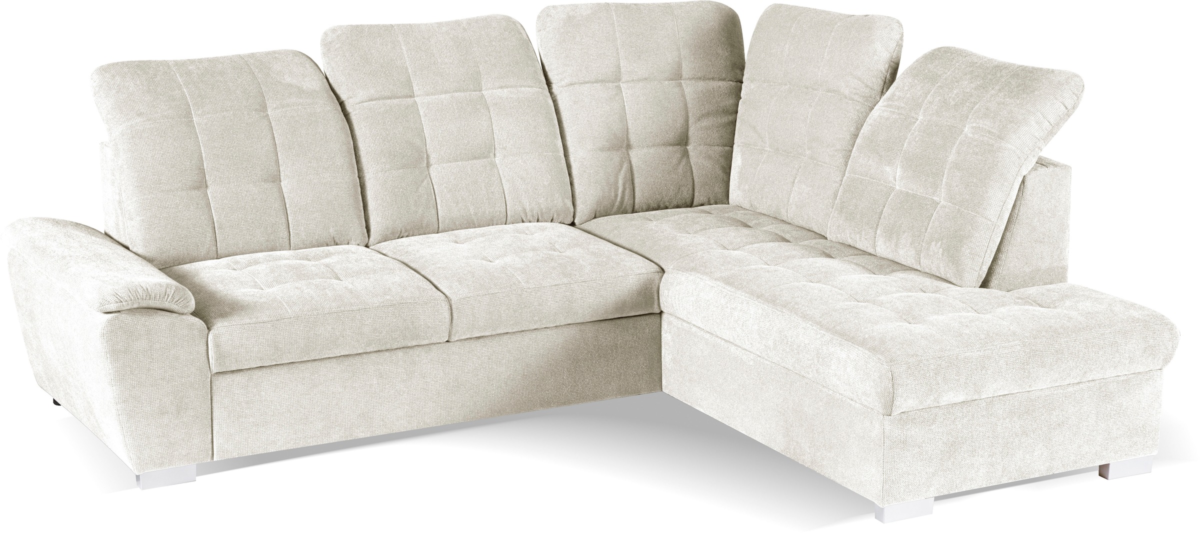 Thumbnail - WERK2 Ecksofa "Brindisi, Multifunktion, bequem & komfortabel, Breite 263cm, L-Form" mit verstellbaren Kopfteilen, Bettfu...