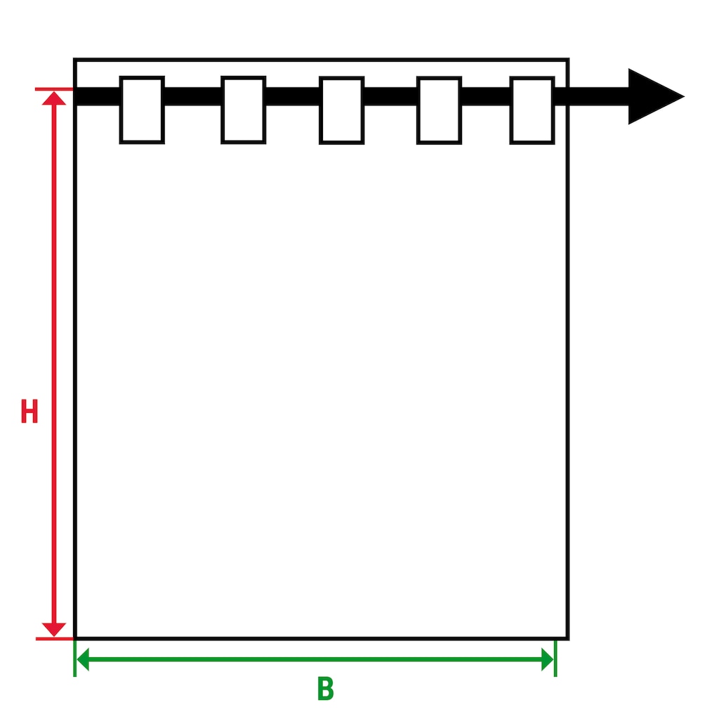 HOMING Vorhang »Kadlin«, (1 St.)