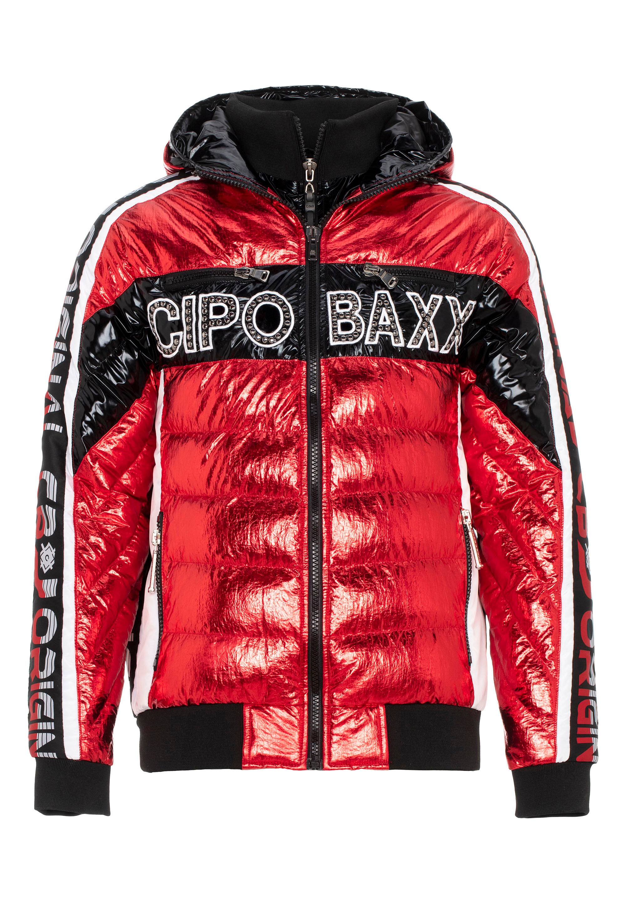 Cipo & Baxx Steppjacke, in coolem Glanz-Design