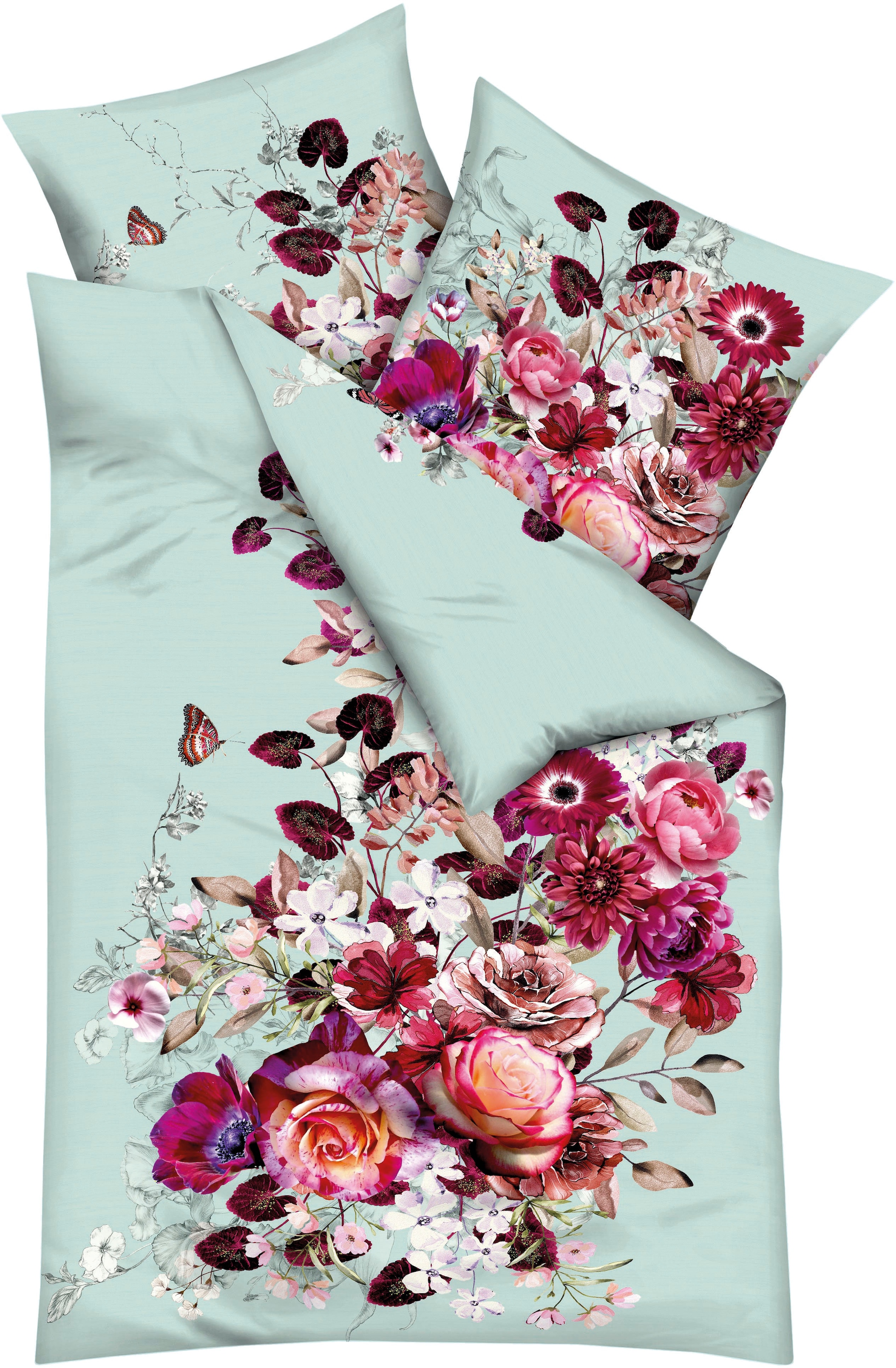 Kaeppel Bettwäsche "Stella" 2 Stk. tlg. Mit Blumenmuster günstig online kaufen