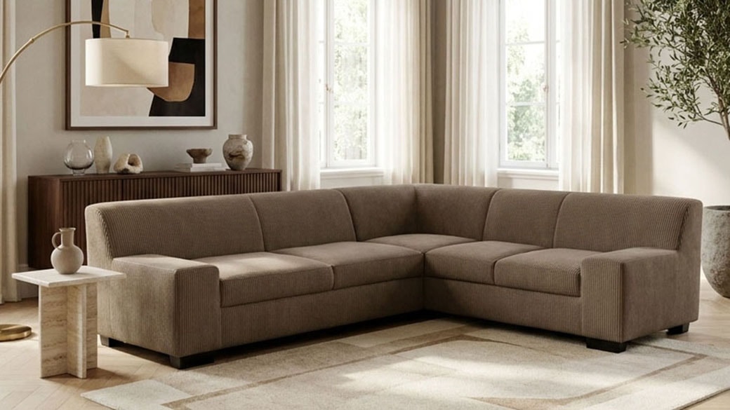 OTTO home "Faxxe 249 x 214 cm, auch mit Schlaffunktion" aus haustierfreundlichem Pet Friendly Cord, L-Form