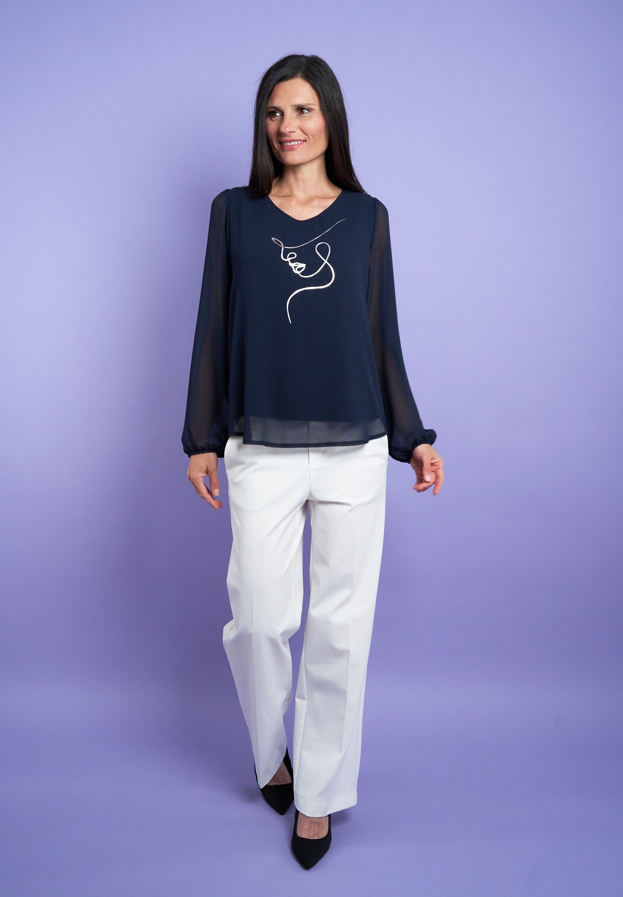 Seidel Moden Langarmbluse im modischen Lagenlook, MADE IN GERMANY günstig online kaufen