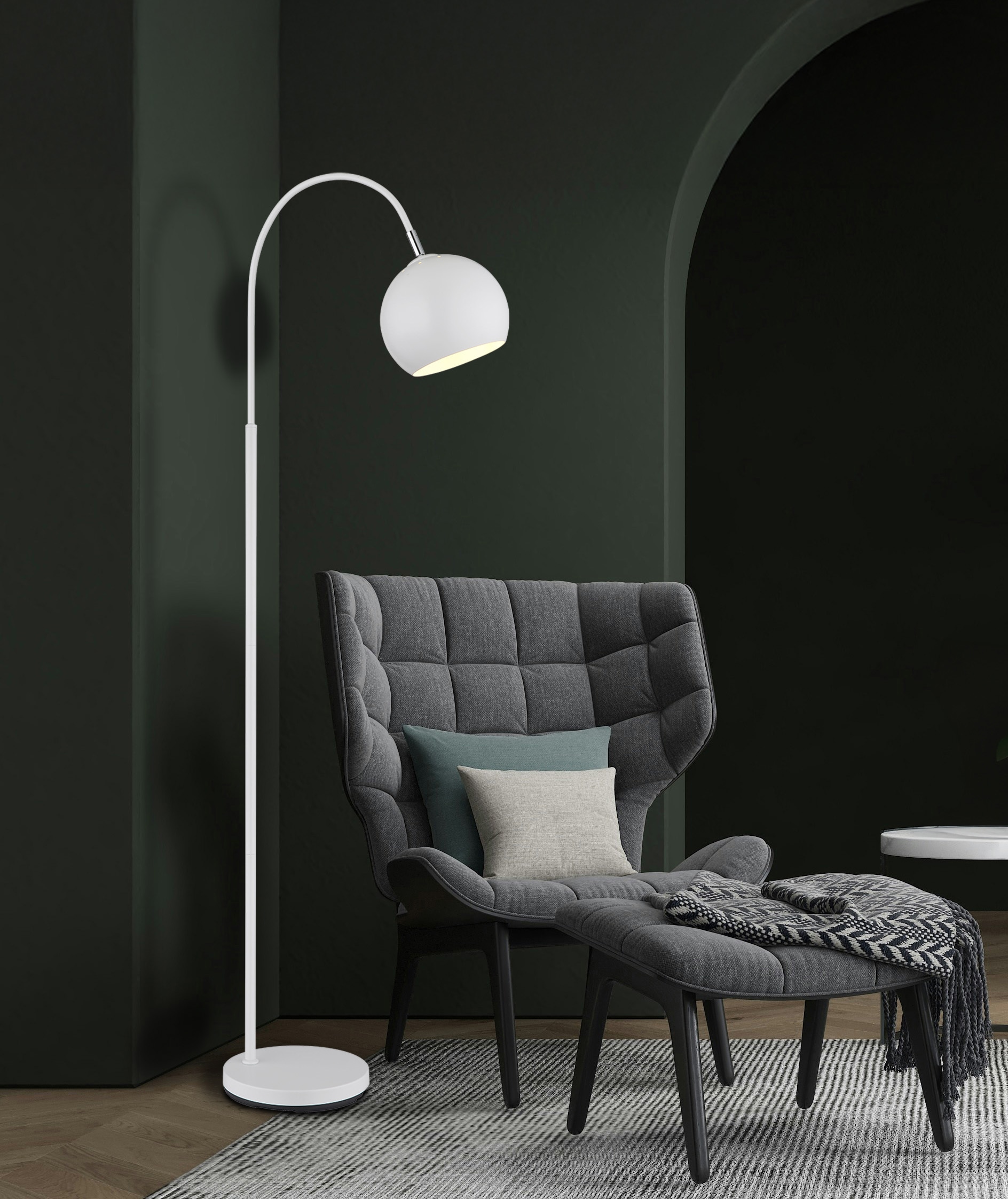 GLOBO LIGHTING Stehlampe »BENNO« E27 1 Stk. Stehlampe Wohnzimmer Schlafzimmer Flur Design-Leuchte