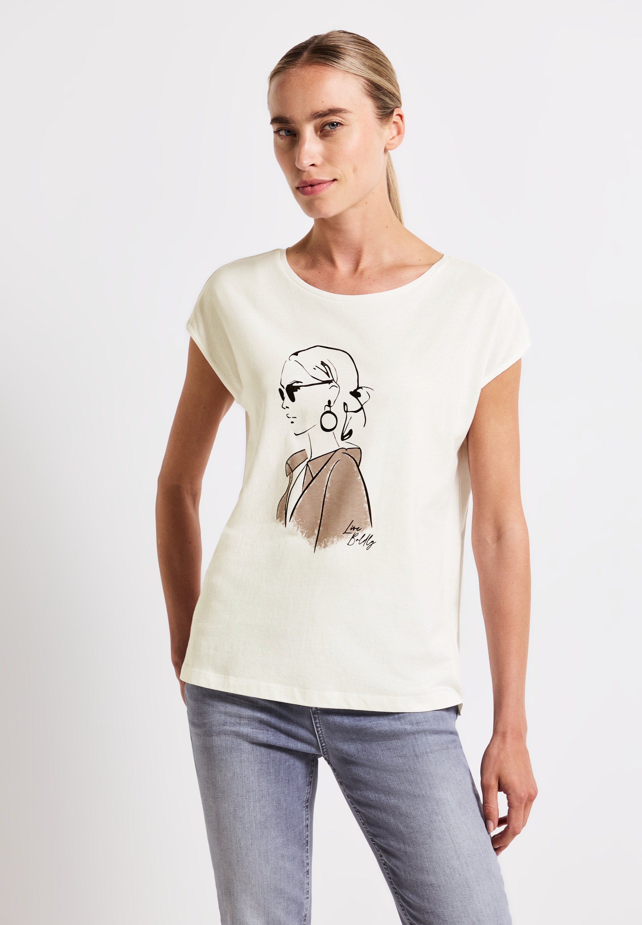 STREET ONE T-Shirt, im soften Baumwoll-Mix günstig online kaufen
