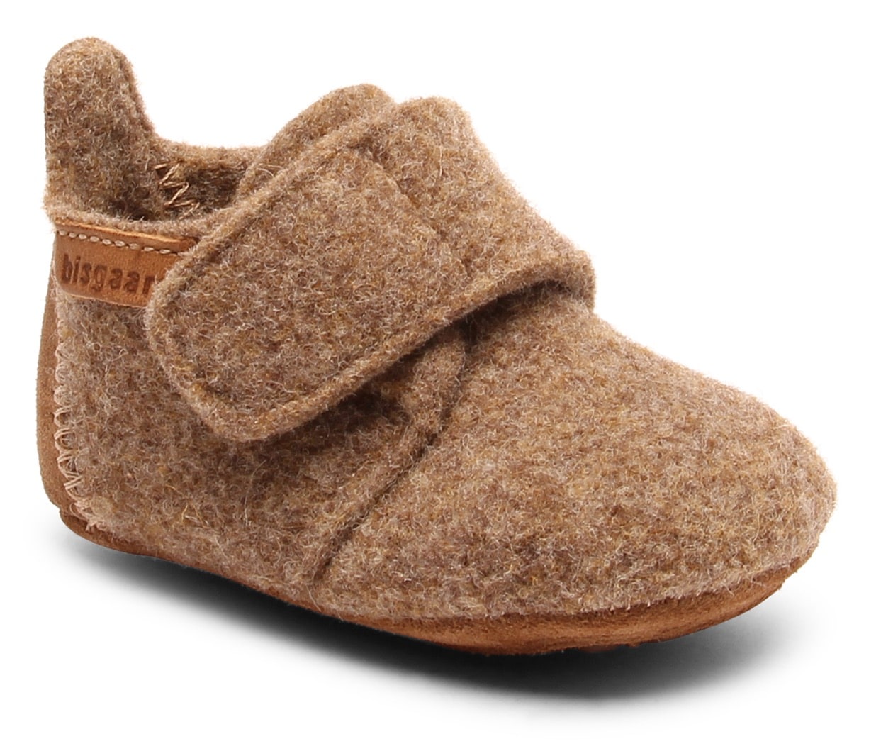 Hausschuh »Bisgaard Baby Wool«, Wagenschuh, Babyschuh, Schlupfschuh mit Klettverschluss