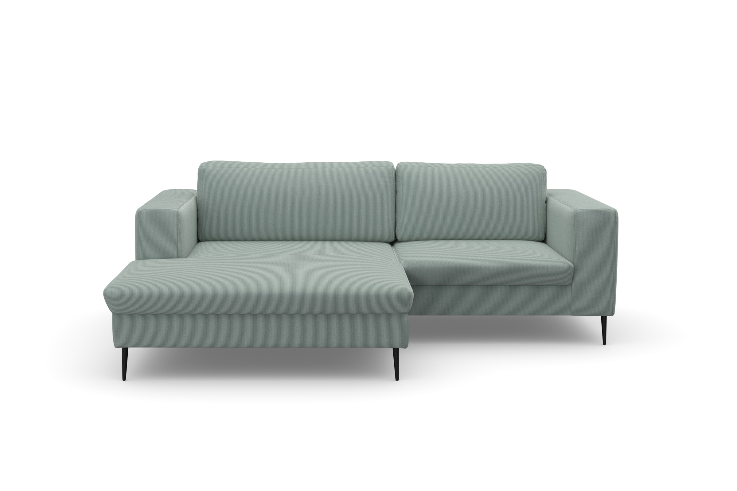 DOMO collection Ecksofa »Modica kompakt und elegant, Breite 244, L-Form« moderne Optik mit extrabreiter Recamiere, auch in Cord