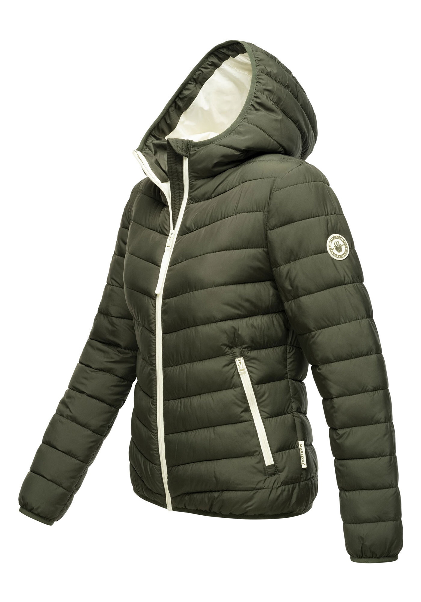 Marikoo Winterjacke »Pack mich ein«, Mit Kapuze und Beutel zum Verstauen der Jacke