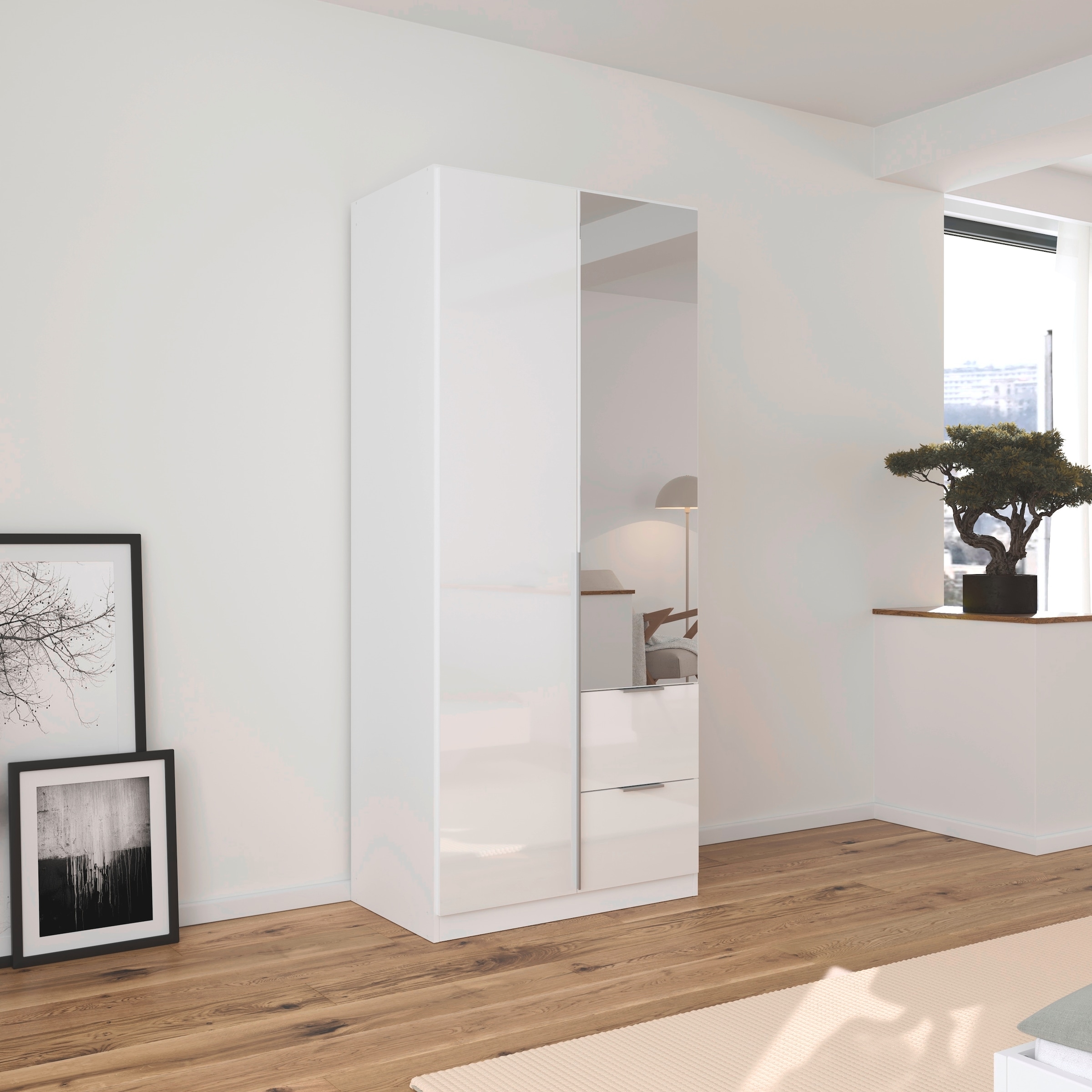 OTTO home Drehtürenschrank "Kleiderschrank Schrank Garderobe AGORDO mit Dek günstig online kaufen