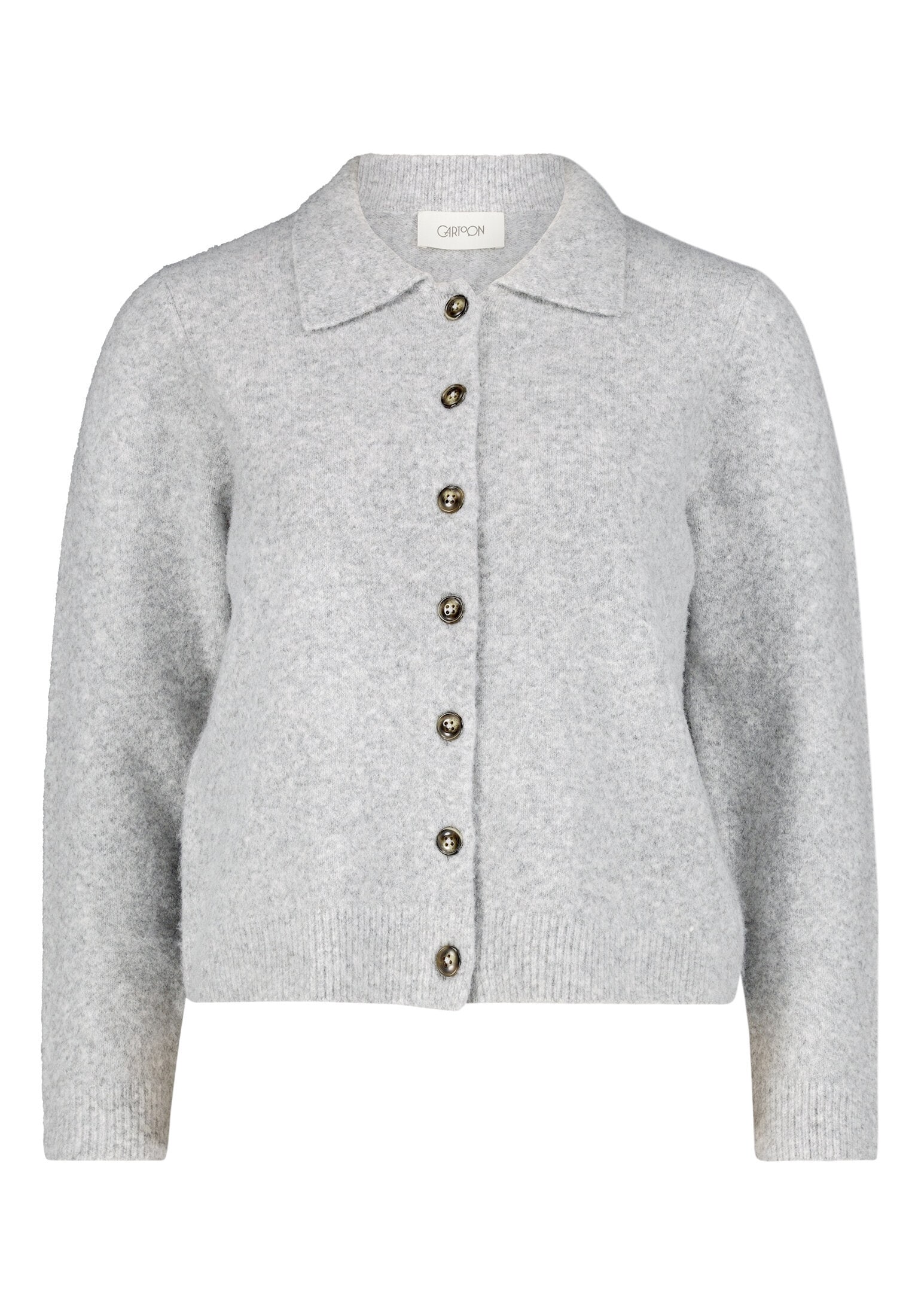Cartoon Strickjacke »Damen mit Kragen« 1