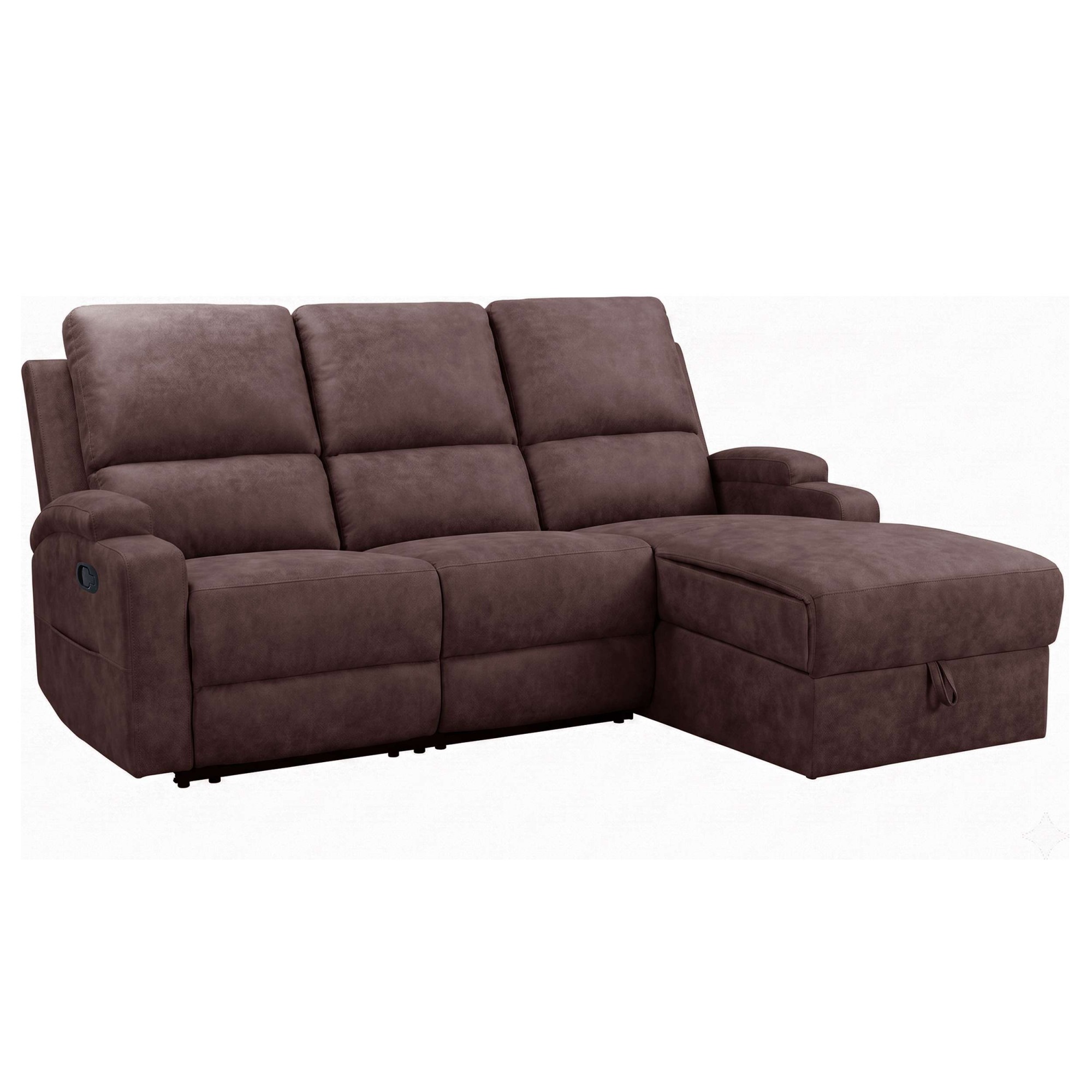 OTTO home Ecksofa »NAPORI Microfaser, Multimediasofa, L-Form« man. oder elektr. Relaxfuntion, USB-A bei elektr. Variante, Staukasten