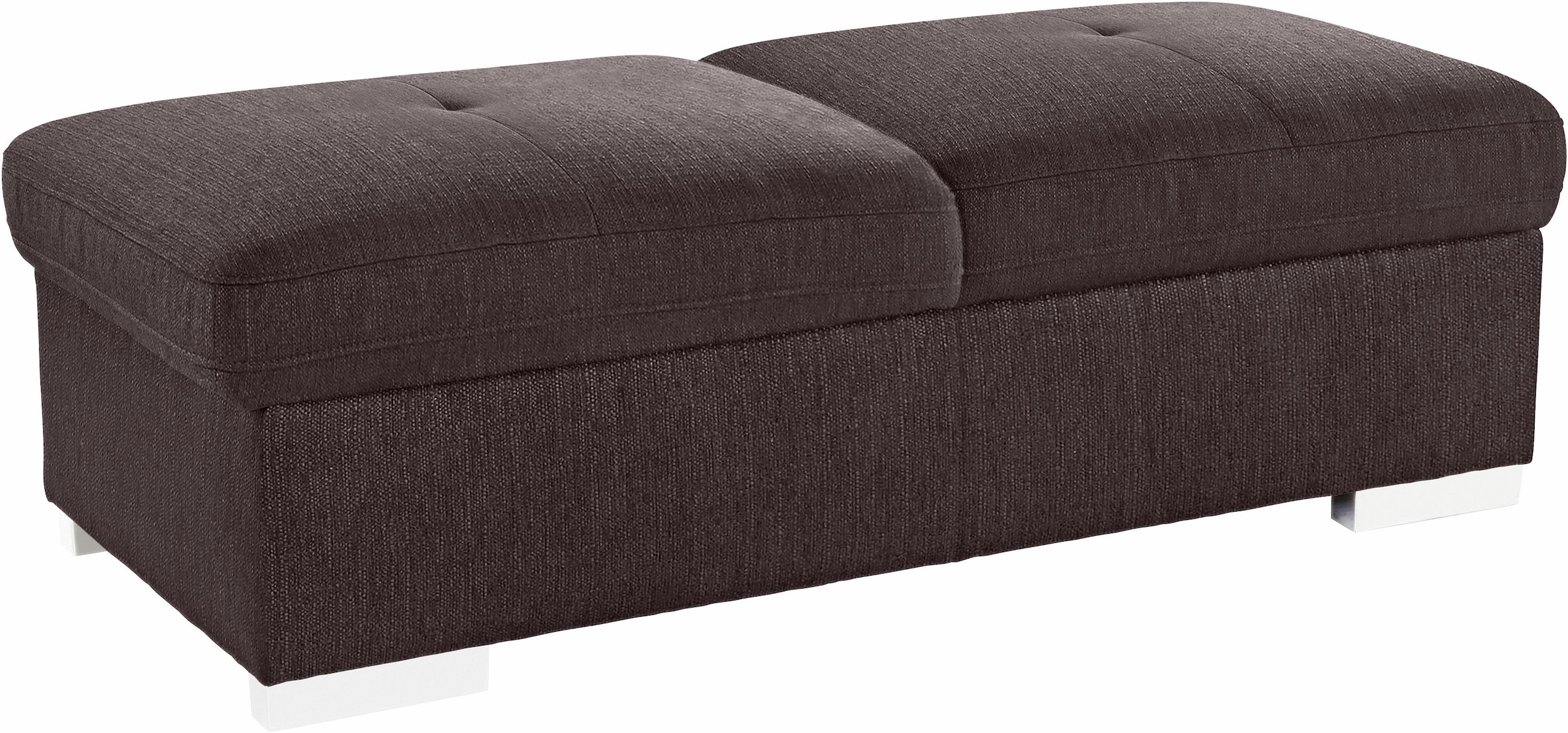 exxpo - sofa fashion Hocker "Spring Bankhocker, guter Sitzkomfort und tolle Verarbeitungsdetails" aus Luxus-Microfaser +Simply Clean - für besonders einfache Reinigung