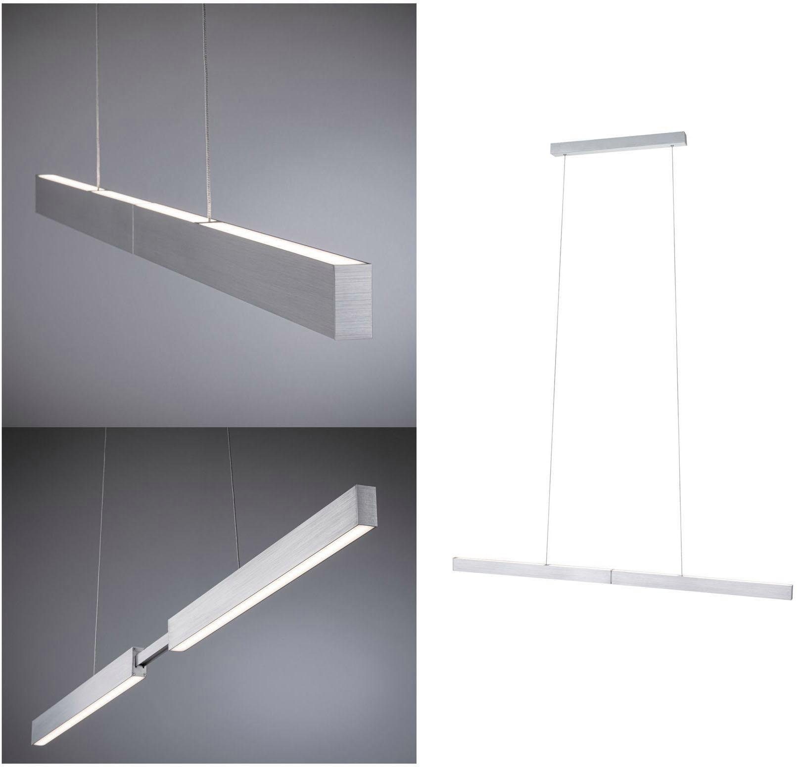 Paulmann LED Pendelleuchte Aptare ZigBee Pendelleuchte dimmbar Alu gebürstet 1x18W, LED-Modul, Warmweiß, dimmbar