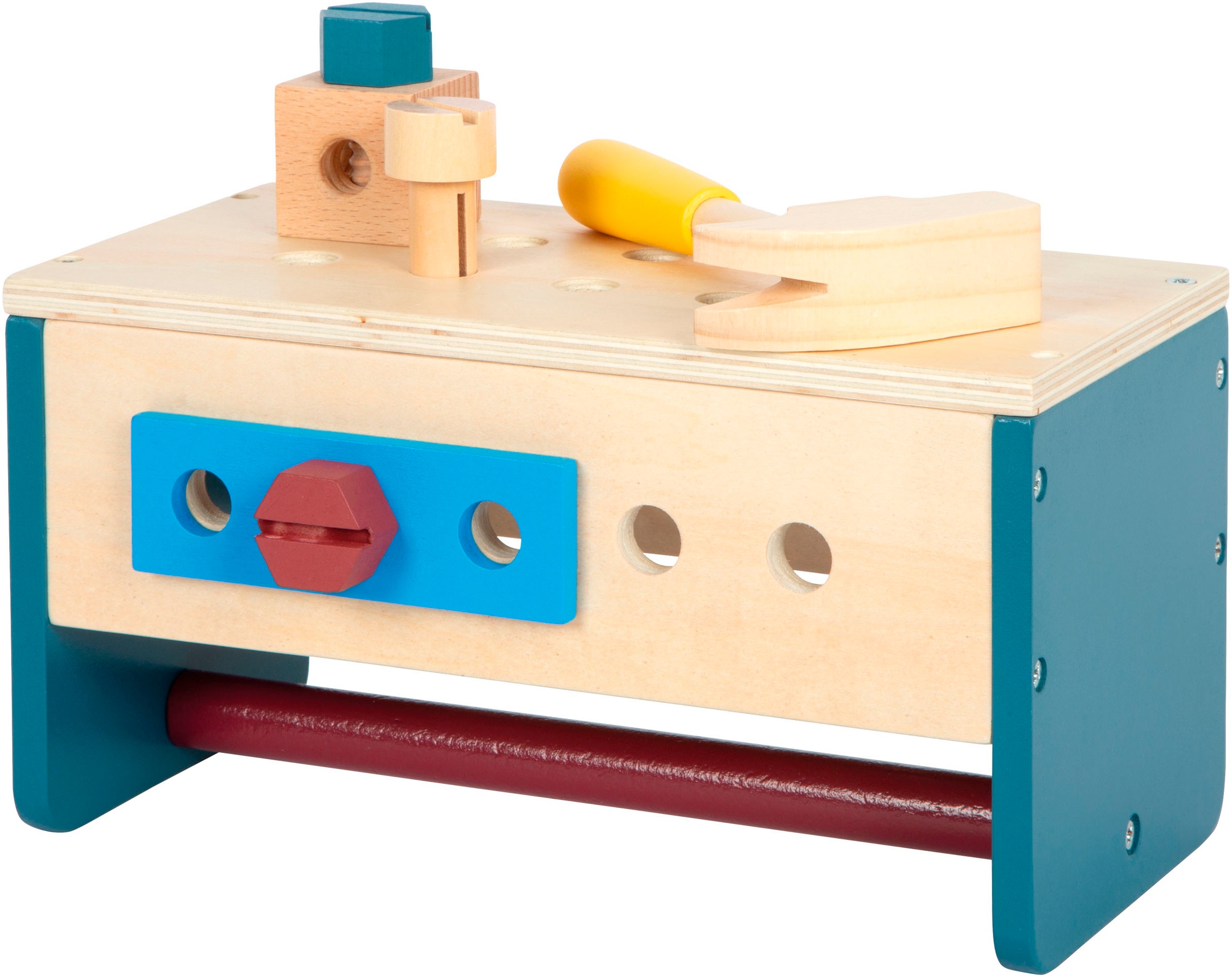 Small Foot Spielwerkzeugkoffer »Werkzeugkasten/Werkbank Workshop«, (33 tlg.), aus Holz