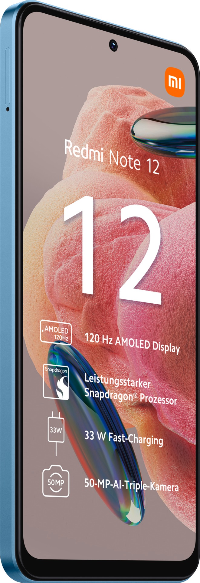Xiaomi Smartphone »Redmi Note 12 4GB+128GB«, Blau, 16,94 cm/6,67 Zoll, 128 GB Speicherplatz, 50 MP Kamera