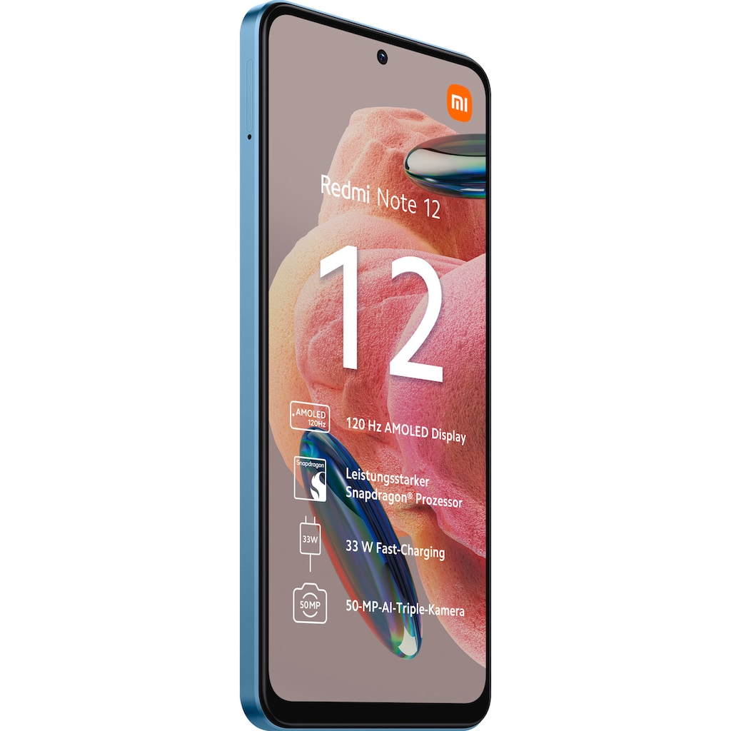 Xiaomi Smartphone »Redmi Note 12 4GB+64GB«, Blau, 16,94 cm/6,67 Zoll, 64 GB Speicherplatz, 50 MP Kamera