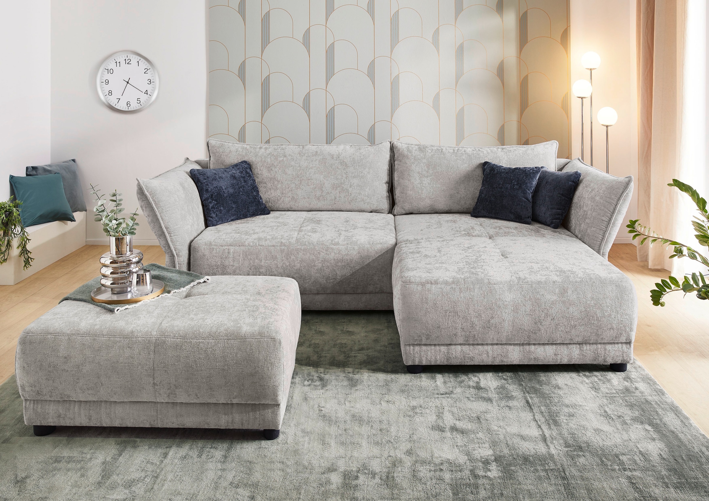 Jockenhöfer Gruppe Ecksofa "Loggia L-Form, B: 272 cm" mit flexiblem Armlehn günstig online kaufen