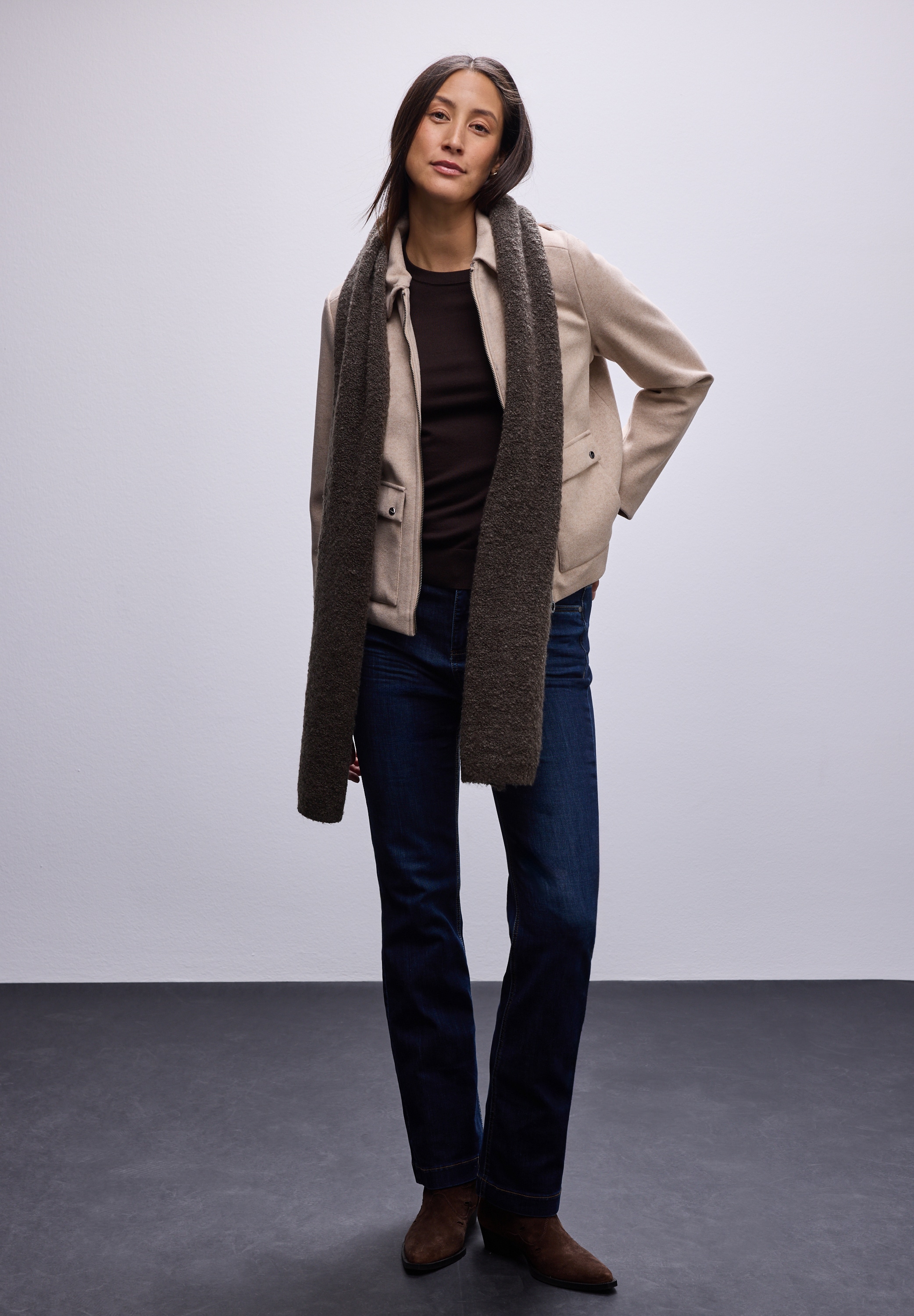 STREET ONE Schal aus softem Materialmix günstig online kaufen