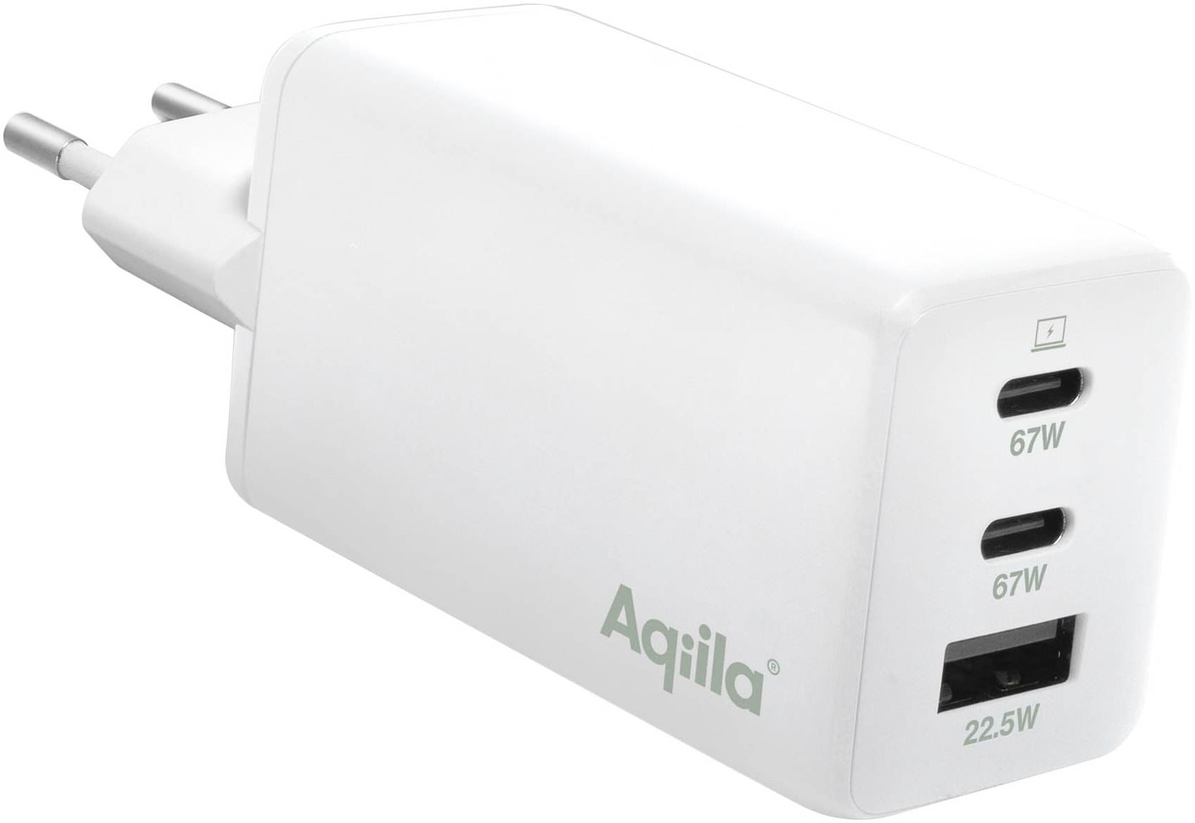 Aqiila USB-Ladegerät »Chargebird W3 65W (2x USB-C, 1x USB-A)«