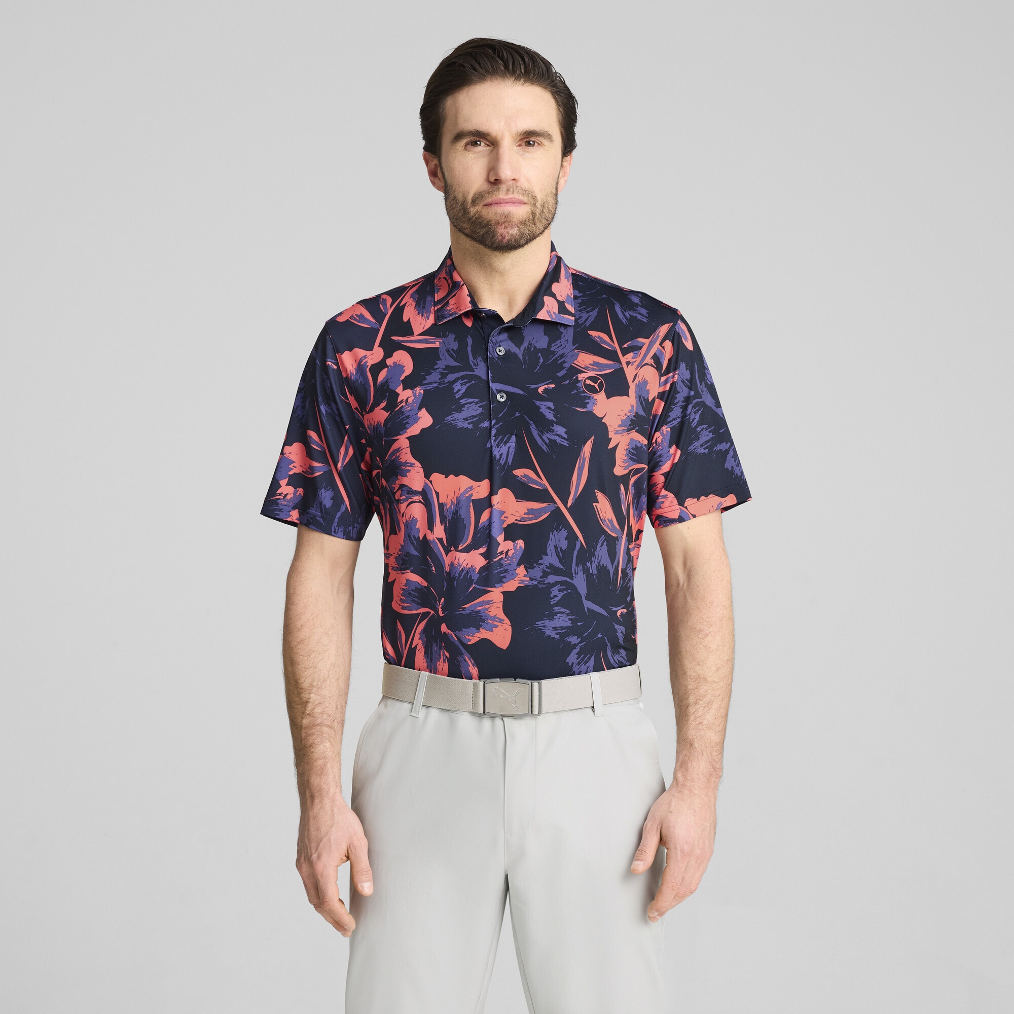 PUMA Poloshirt »MATTR Broken Flower Golf Polo Herren«