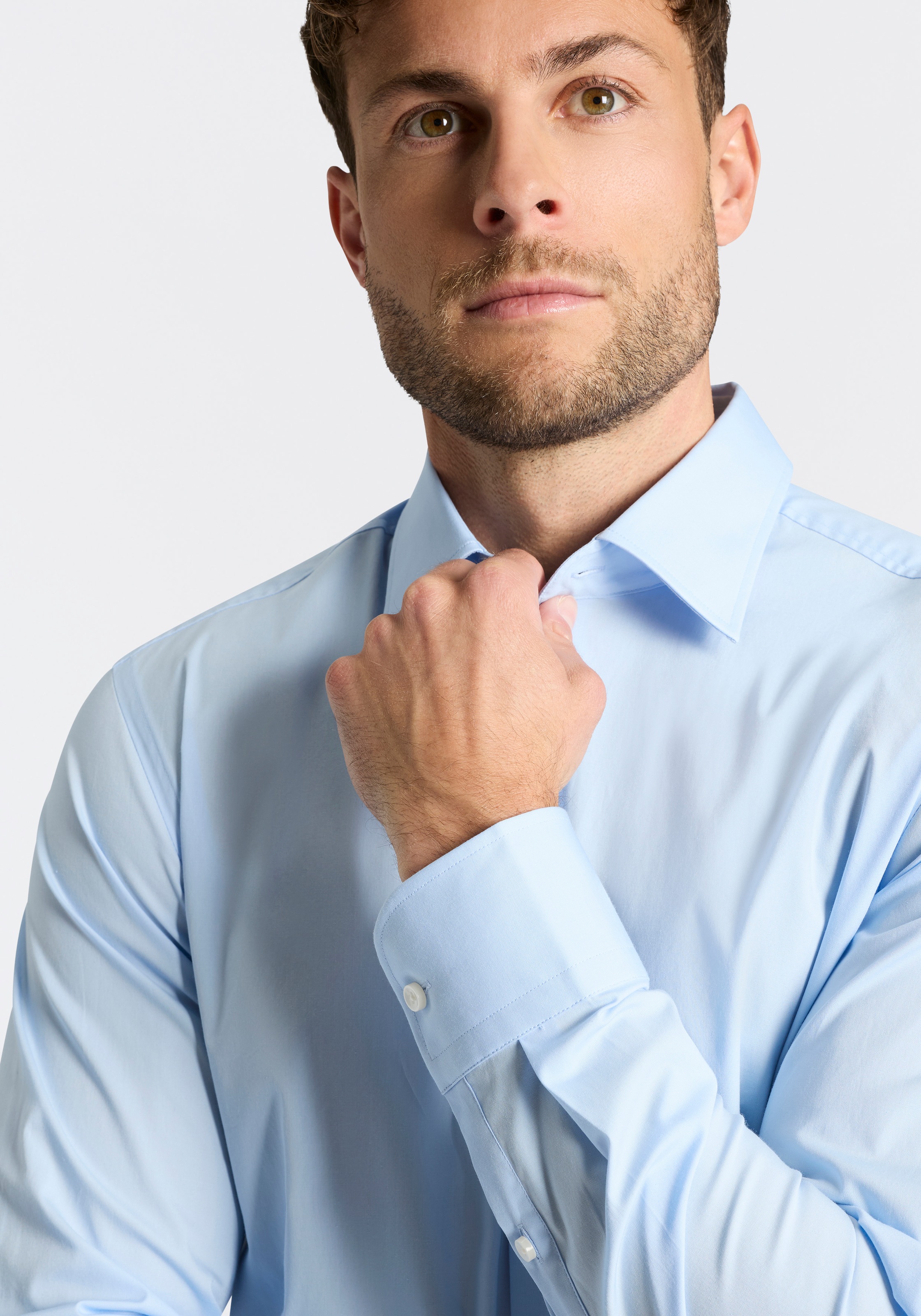 Boss Hemd Slim Fit Hank blau   43 herren 4
