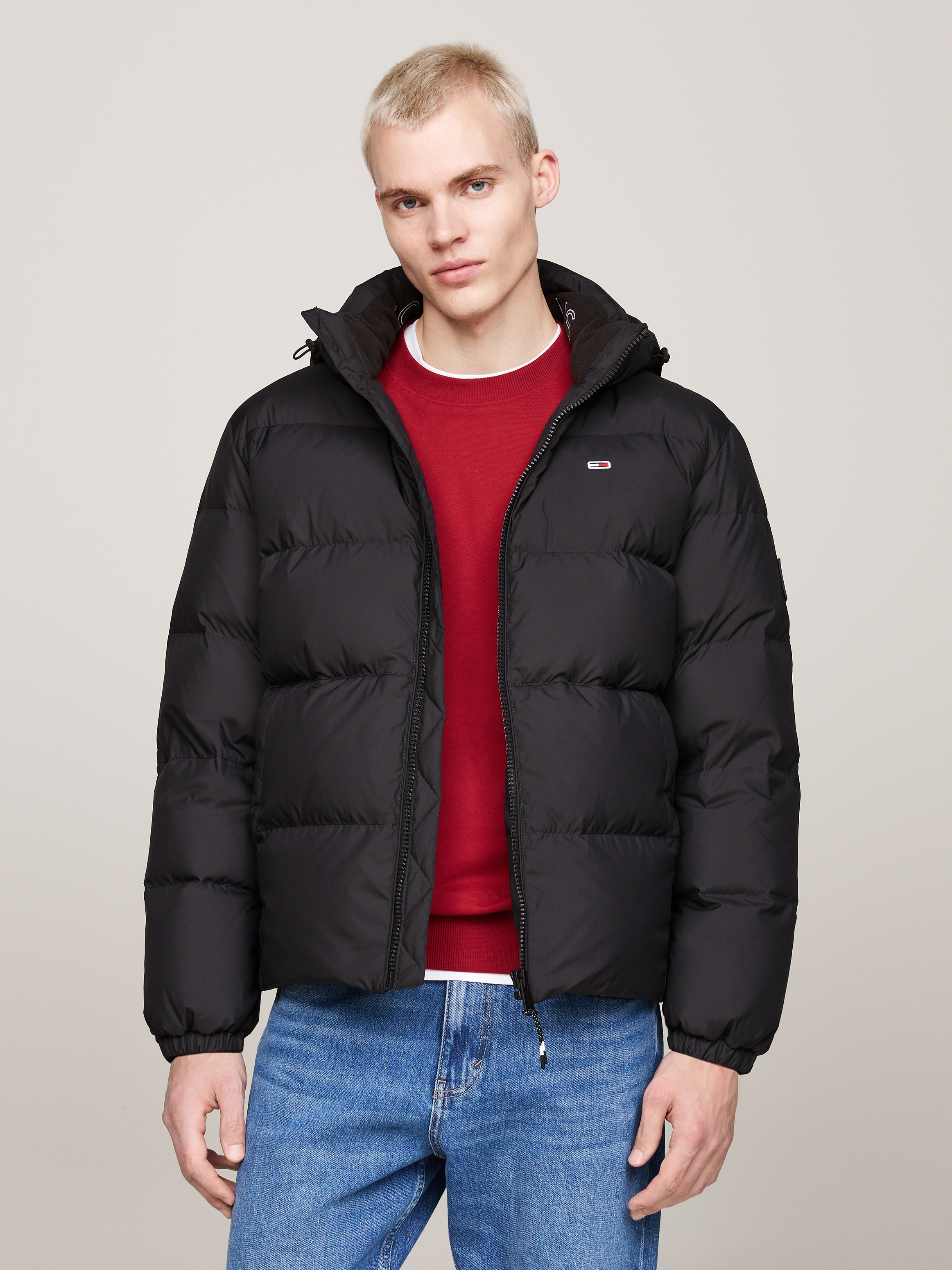 Tommy Jeans Plus Steppjacke "TJM ESSENTIAL DOWN JACKET EXT", mit Kapuze, Große Größen