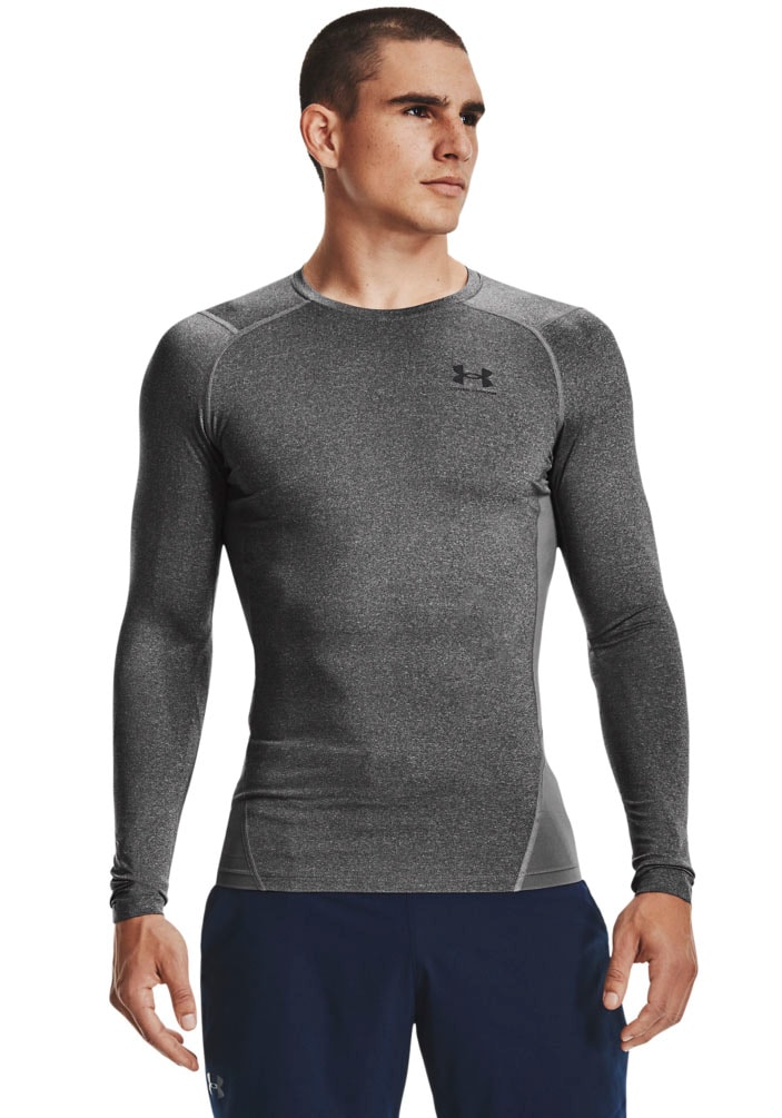 Under Armour Trainingsshirt "UA HG ARMOUR COMP LONG SLEEVE" Langarm-Ausführung, mit Rundhalsausschnitt, schnell trocknend