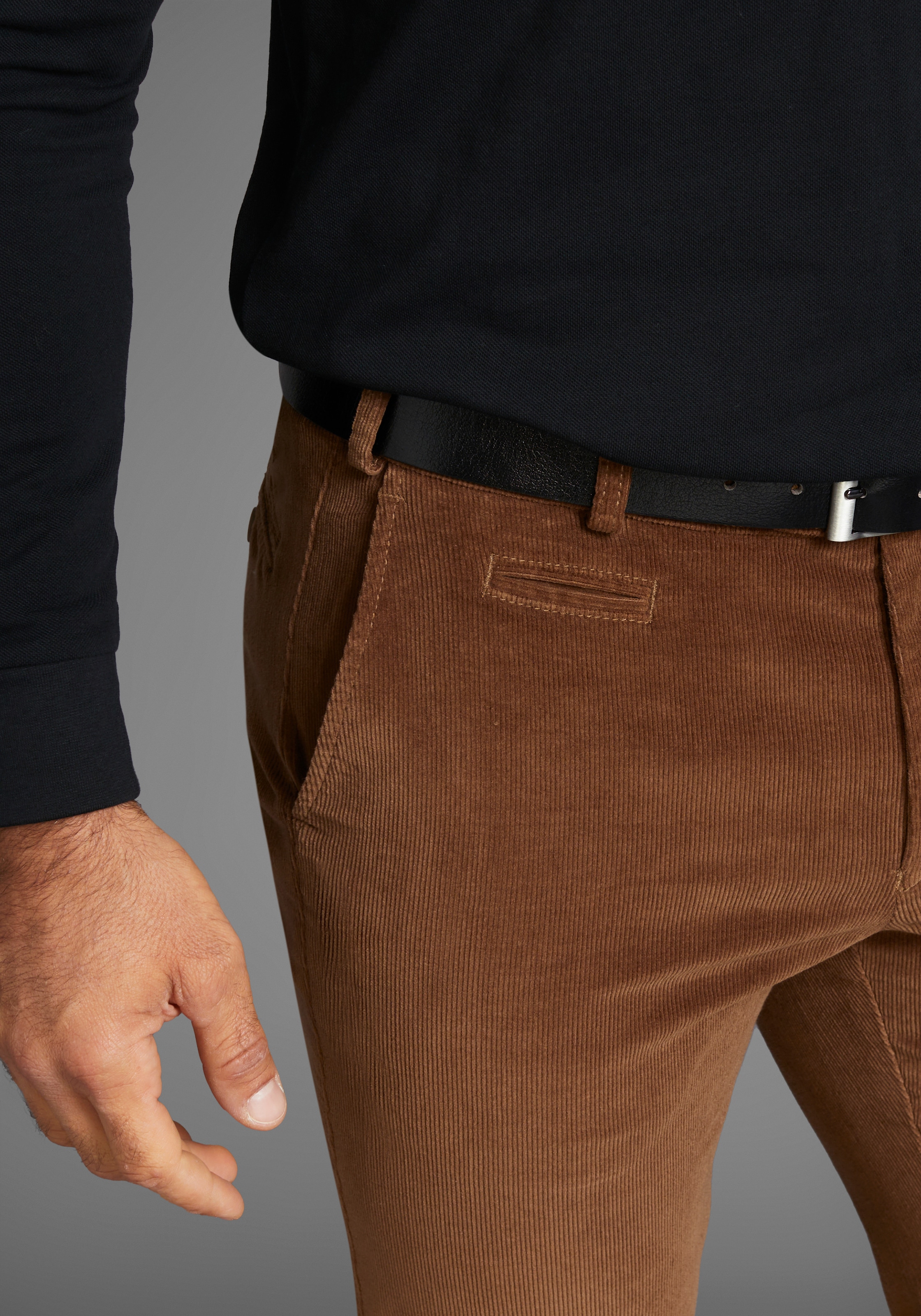 Man's World Dehnbund-Hose »aus Cord«, mit Stretchbund