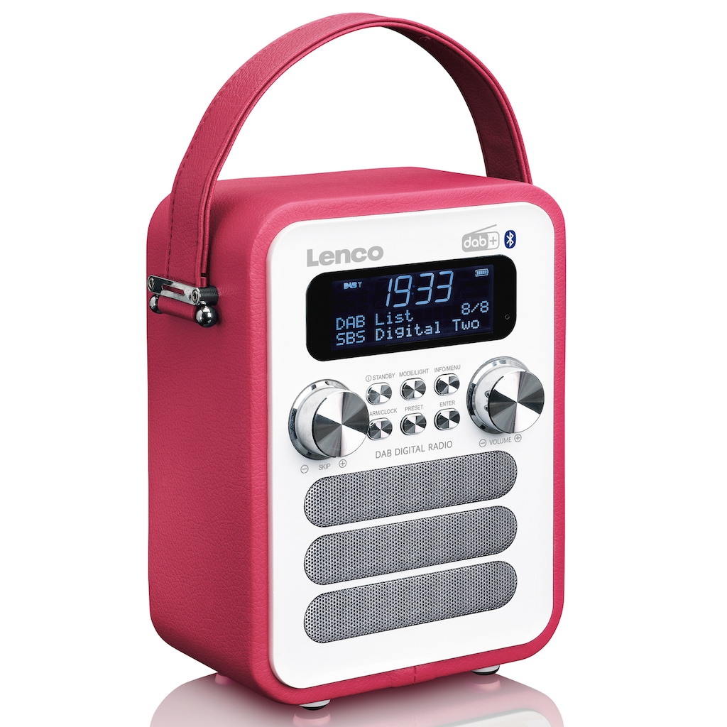 Lenco Digitalradio (DAB+) »PDR-051«, (Bluetooth FM-Tuner mit RDS-Digitalradio (DAB+) 4 W)