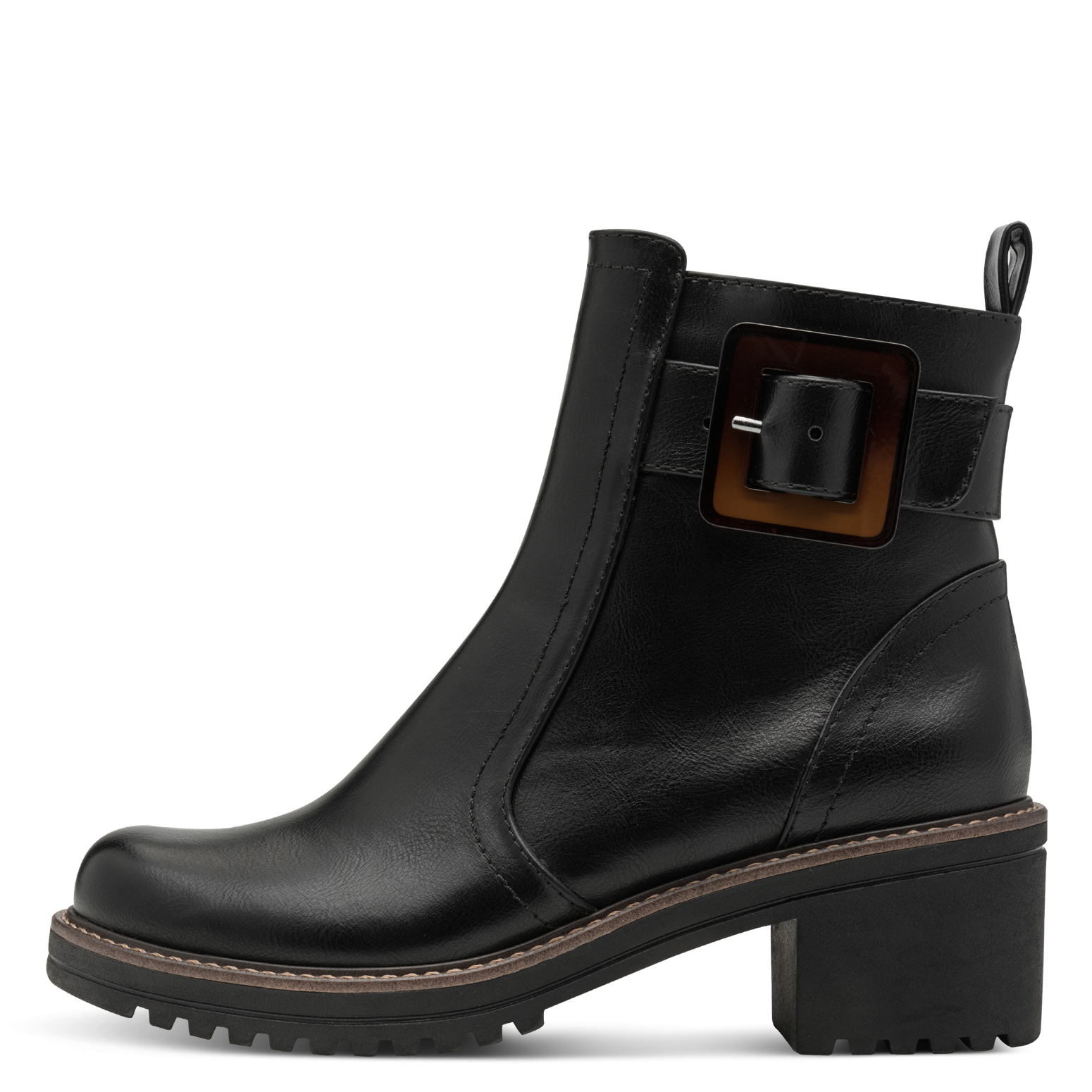 MARCO TOZZI Stiefelette  , Blockabstz, Herbstboots in veganer Verarbeitung