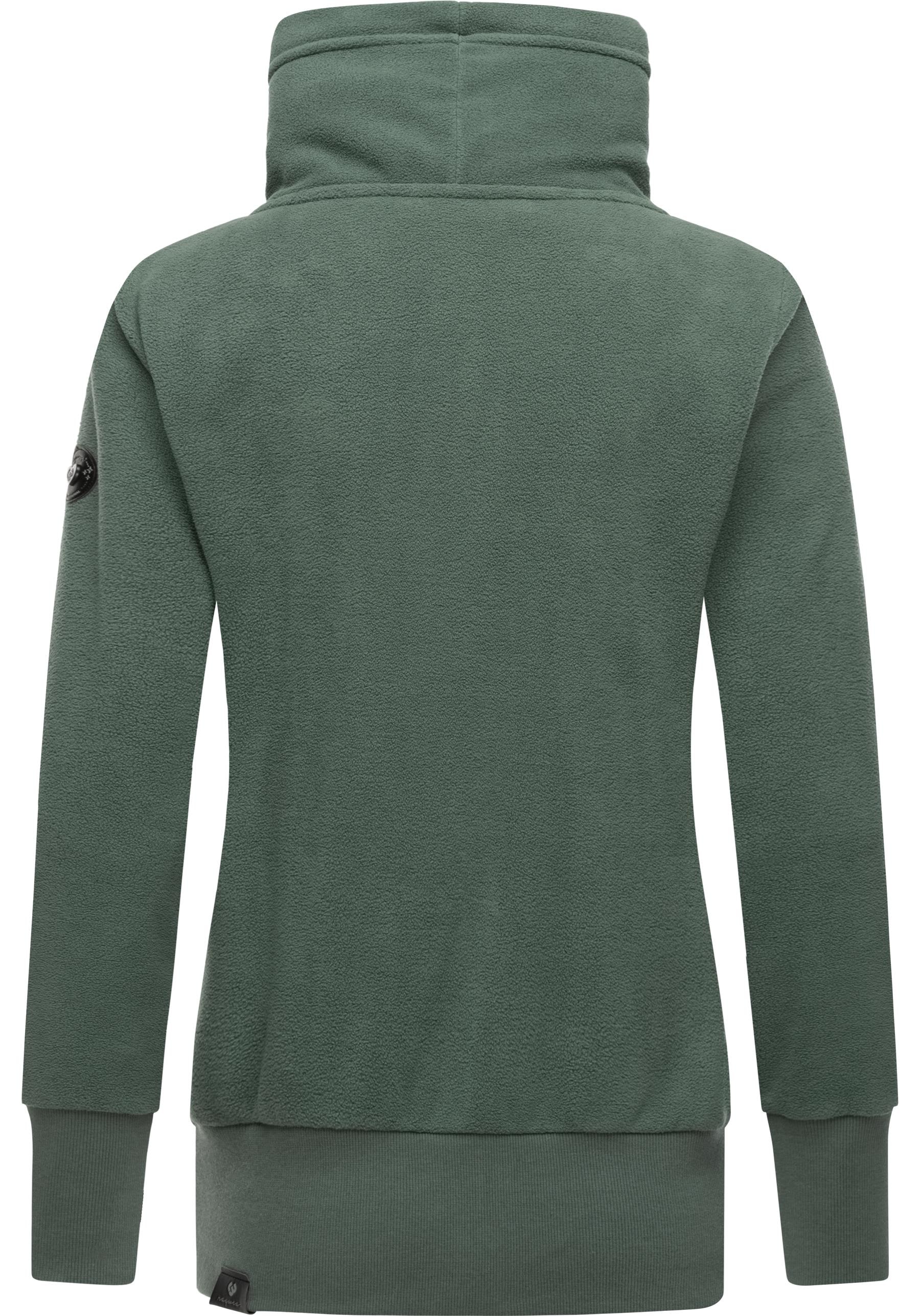 Ragwear Sweatshirt »Neska Fleece«, modischer Longsleeve Fleecepullover mit hohem Kragen
