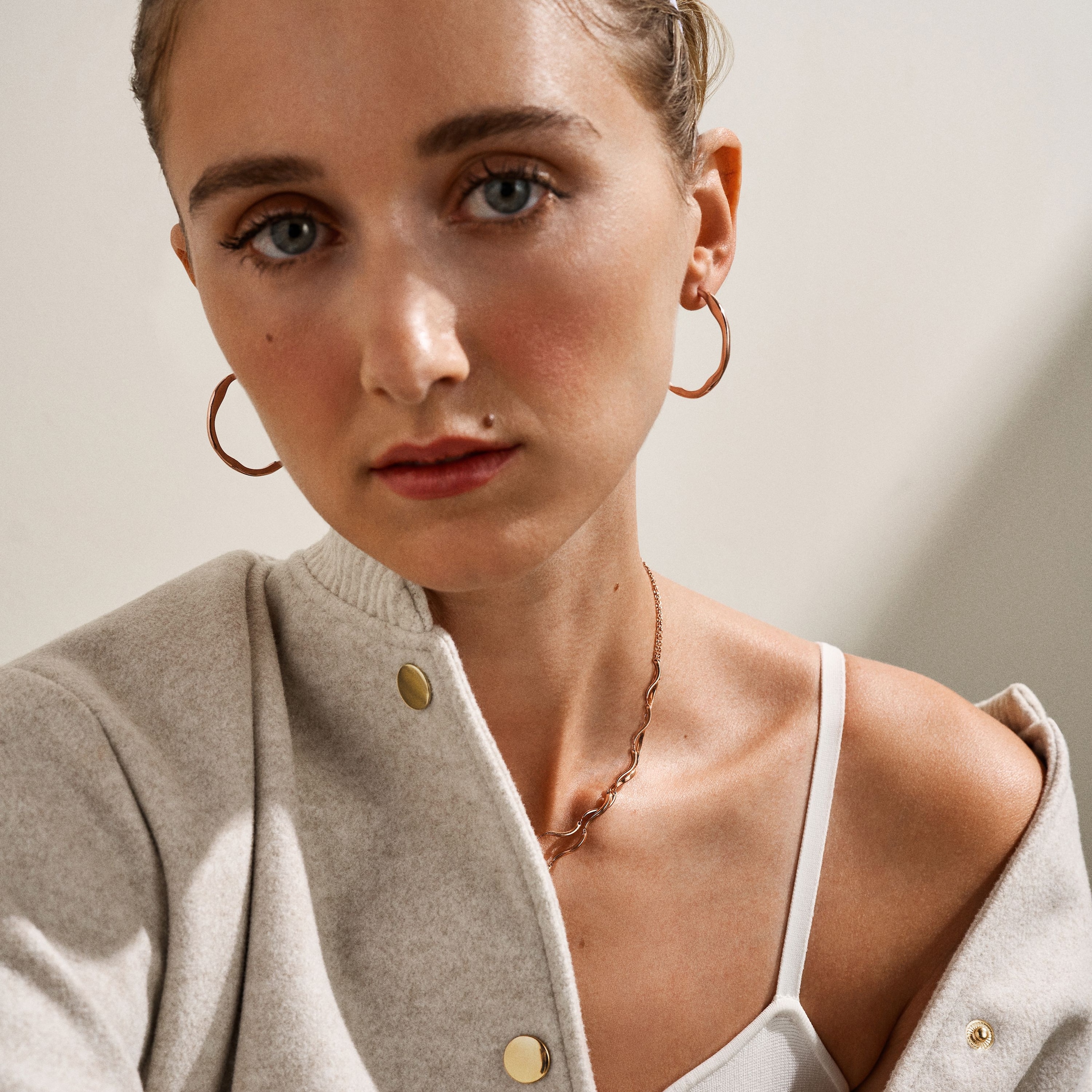 Skagen Paar Creolen »Schmuck Geschenk Edelstahl MODERNE STAK«