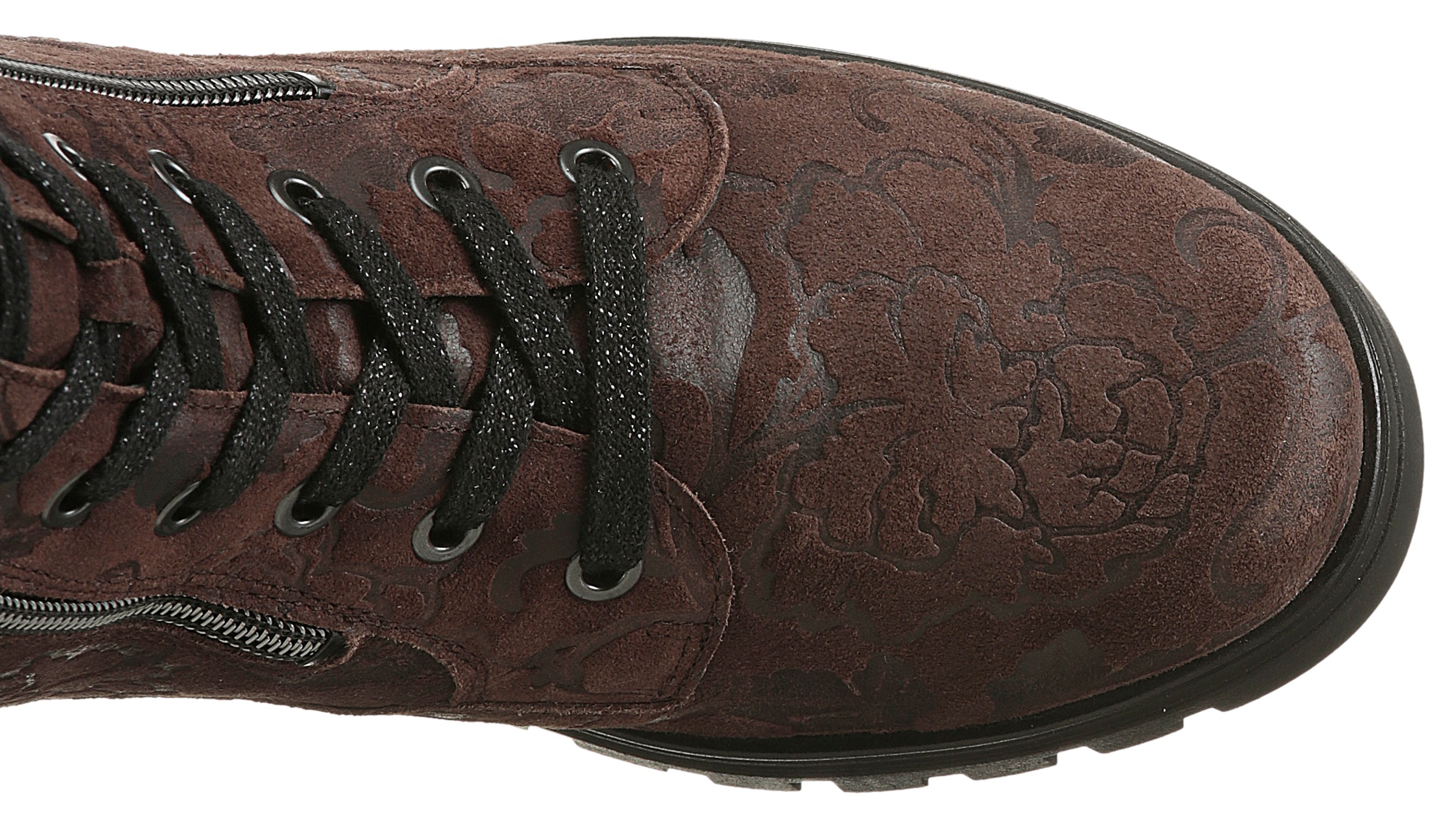 Waldläufer Schnürstiefelette »H-SERENA«, Schnürboots, Profilsohle, Blockabsatz, in Komfortweite H (= sehr weit)