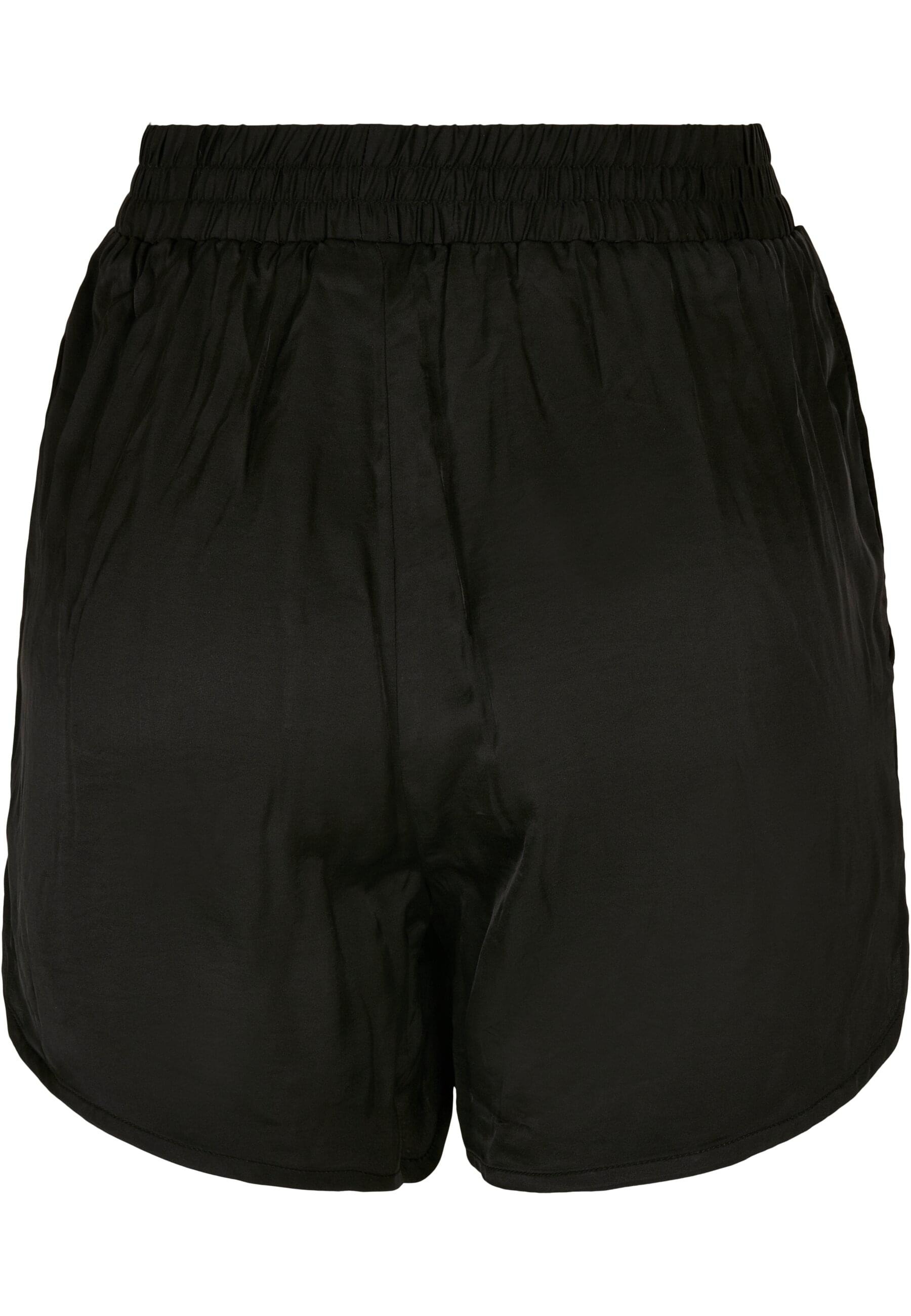 URBAN CLASSICS Shorts »Urban Classics Damen Ladies Viscose Satin Resort Shorts«, (1 tlg.)