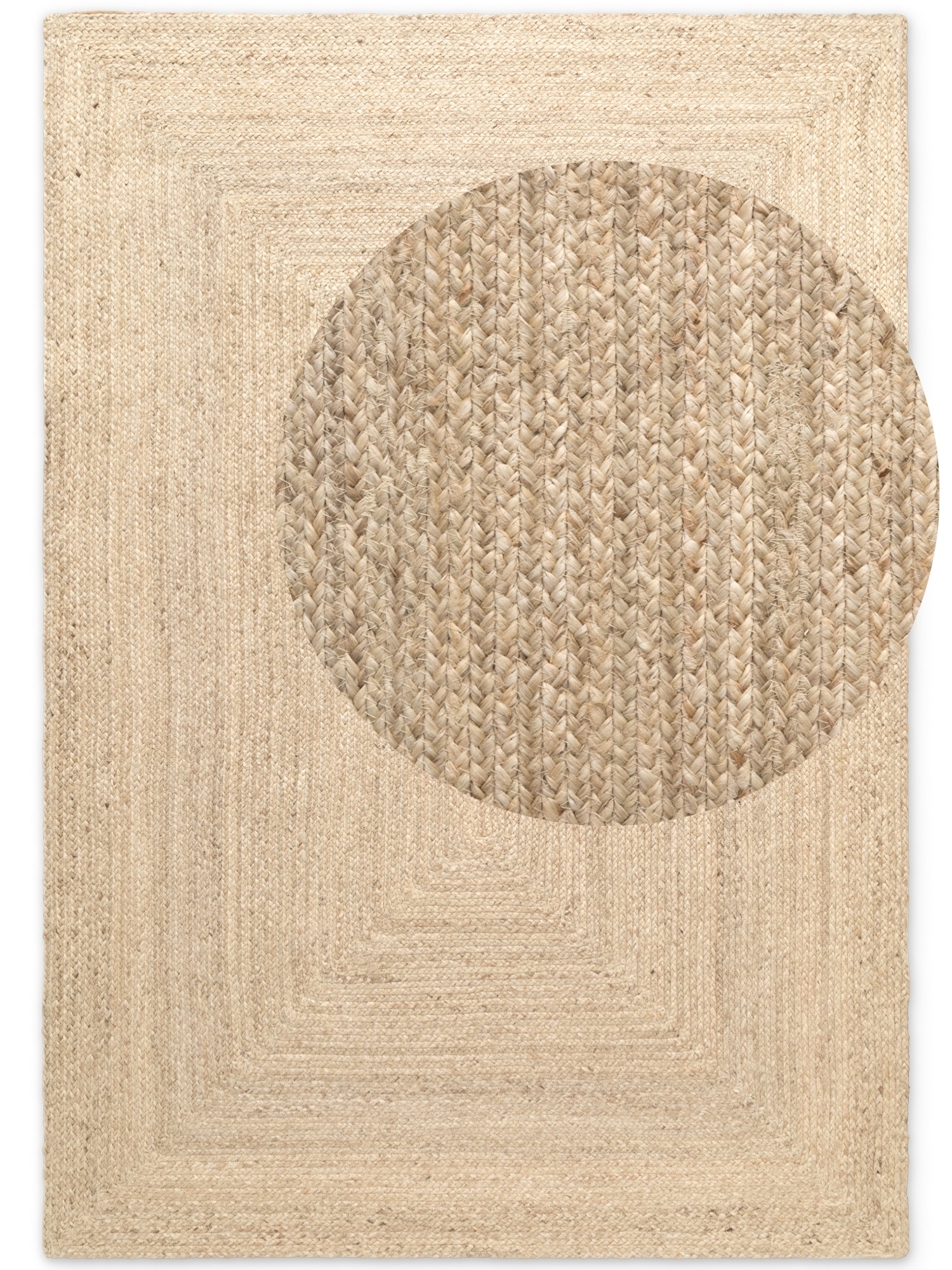HANSE Home Teppich »Sharmila Juteteppich«, rechteckig, 9 mm Höhe, 100% Jutefaser, Natur, Wohnzimmer, Esszimmer, Flur, Boho, Skandi
